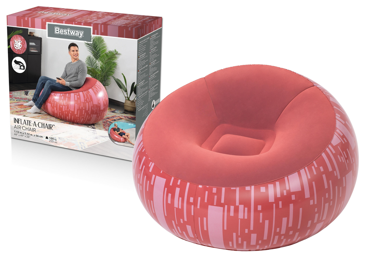 Opblaasbare stoel rood Bestway 75052