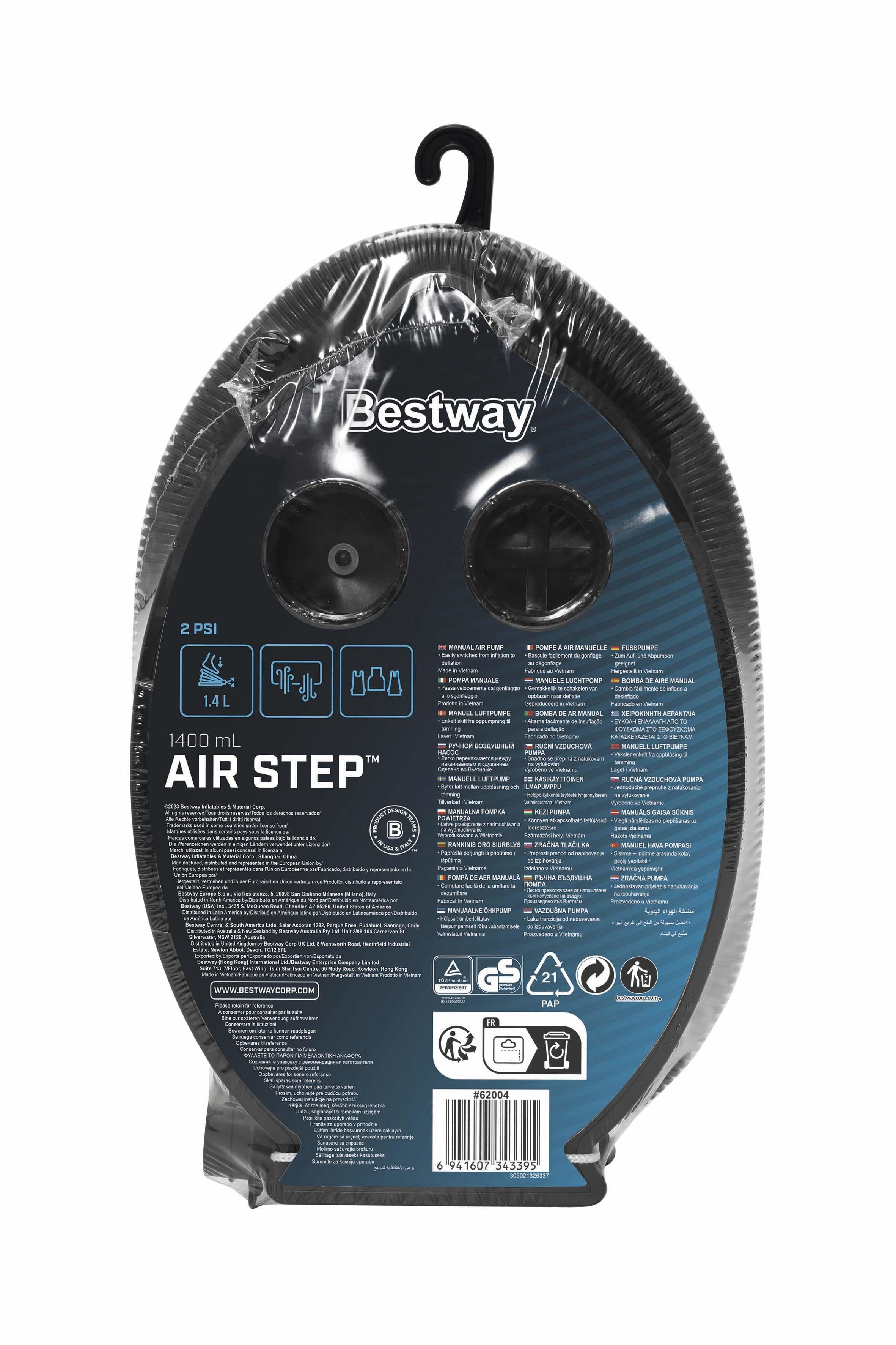 Bestway 62004 Foot Pump 28 X 19 Cm