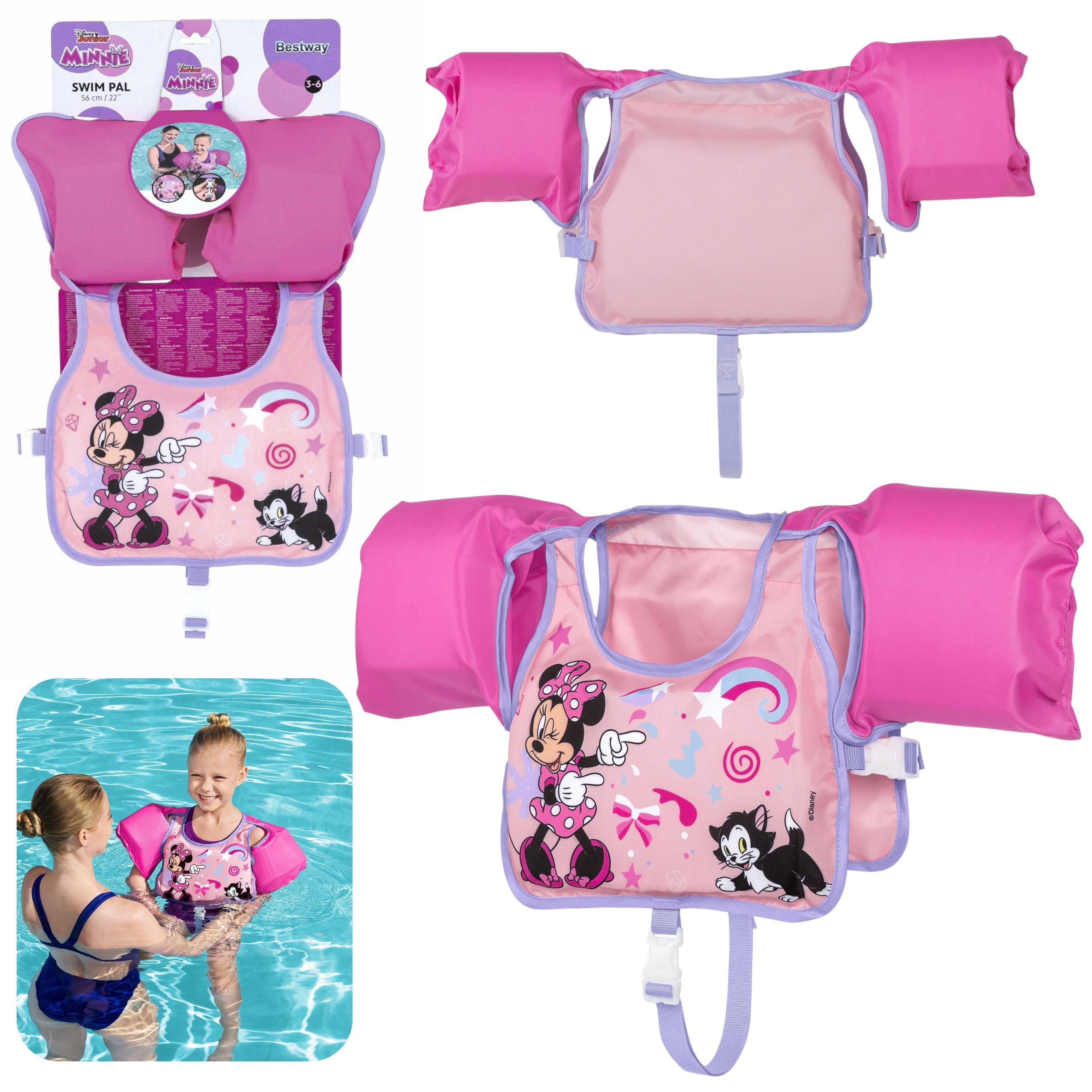 Bestway 9101a Pink Minnie Mouse Swimming Vest