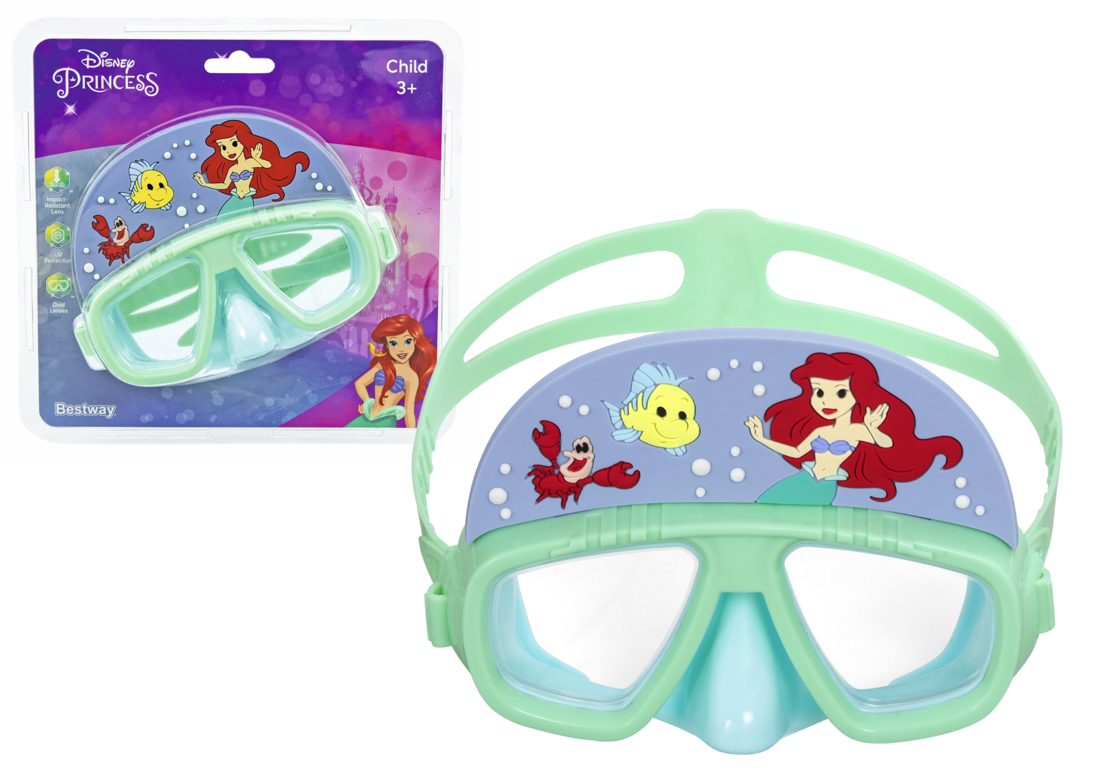 Gafas de Natación Disney Bestway 9103d Sirenita Menta