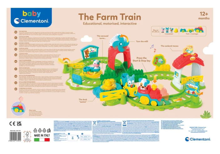 Trem interativo de fazendeiro Clementoni 17391