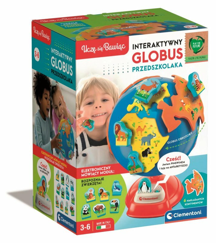 Interactive Preschooler's Globe Polish Language Clementoni 50757