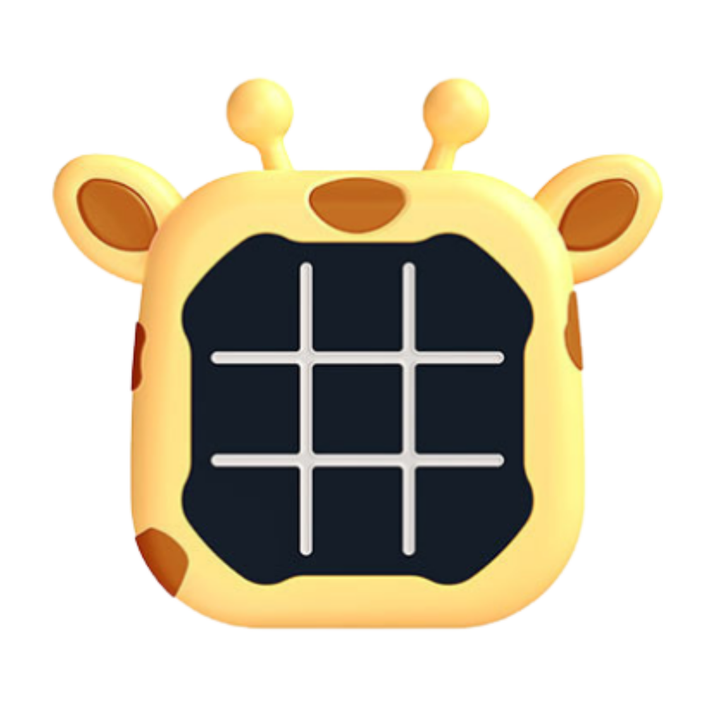 Electronic Game 3in1 Tic Tac Toe Memory Giraffe Yellow