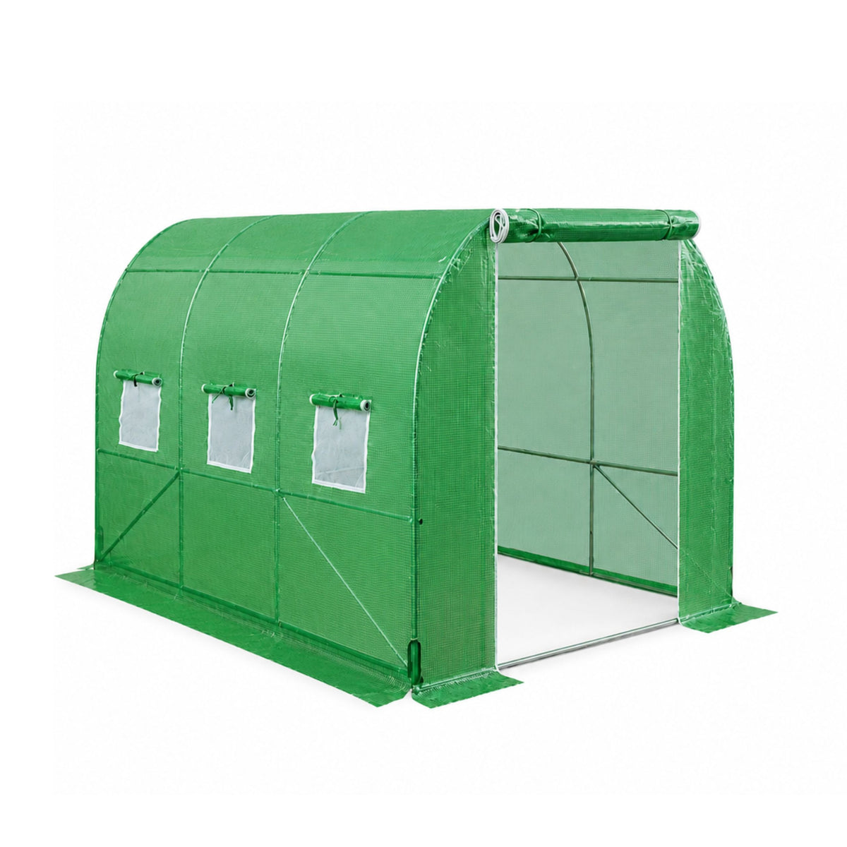 Tunnel Uv Verde Per Verdure Con Finestre 2x3 M 6m²
