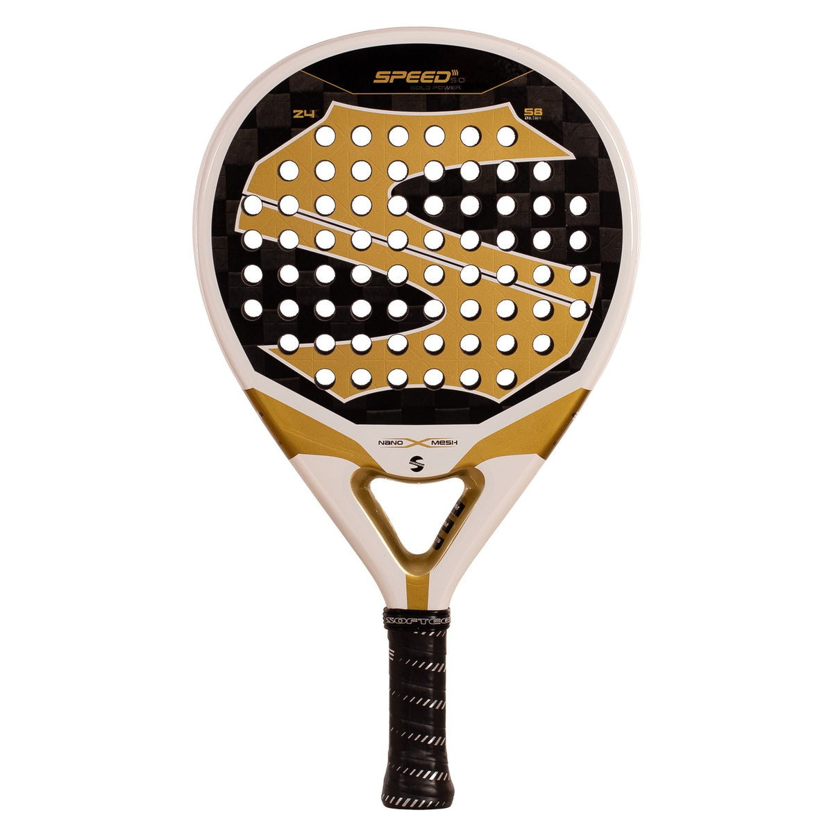 Softee Speed Gold Nano Mesh 5.0 Padel Racket