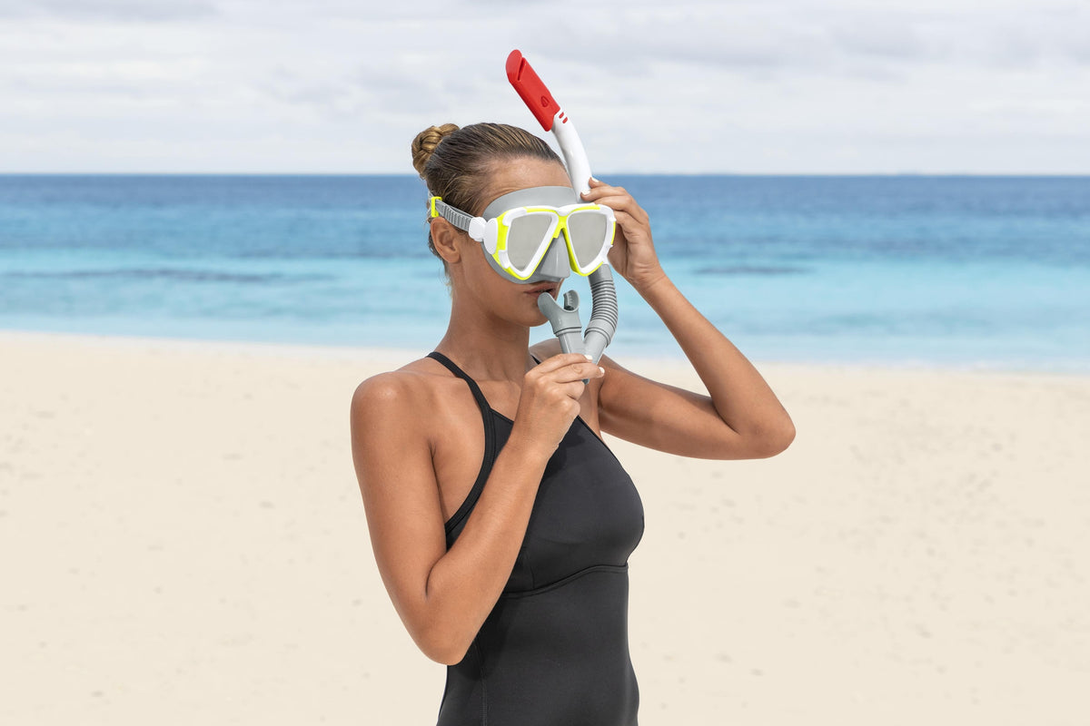 Dykset Grå Mask Snorkel Bestway 24053