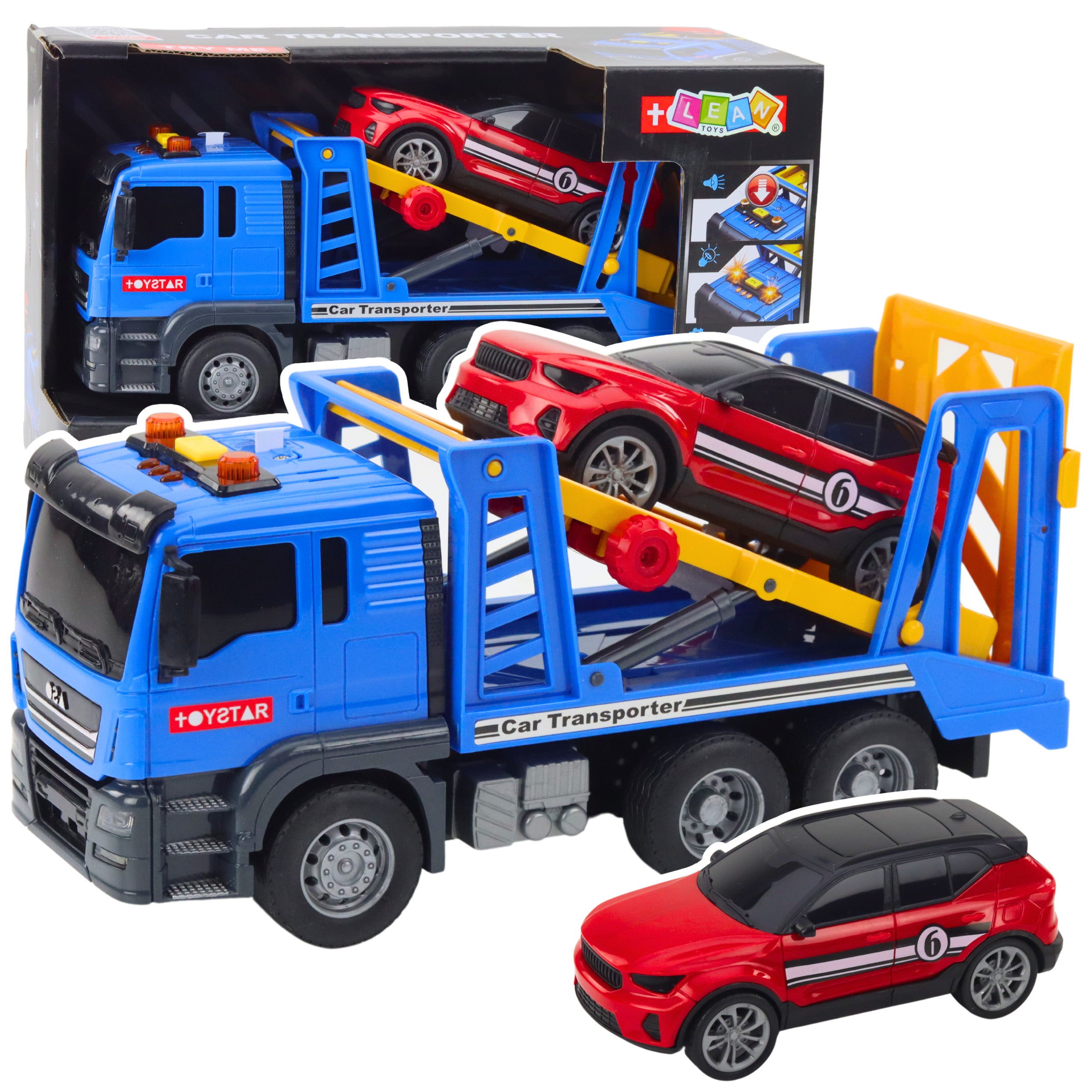 Tow Truck Roadside Assistance Passenger Car Lights Sounds