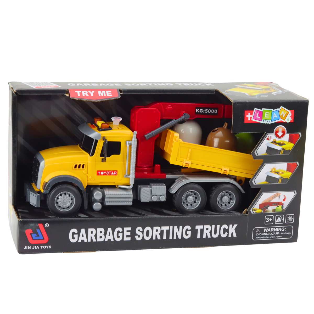 Müllsortier-LKW-Abfallbehälter, Lichtgeräusche