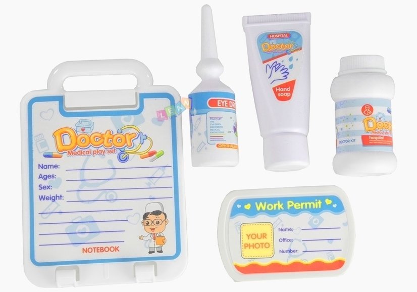 Medical Cart With Accessory 22 Elements - Multi-colour