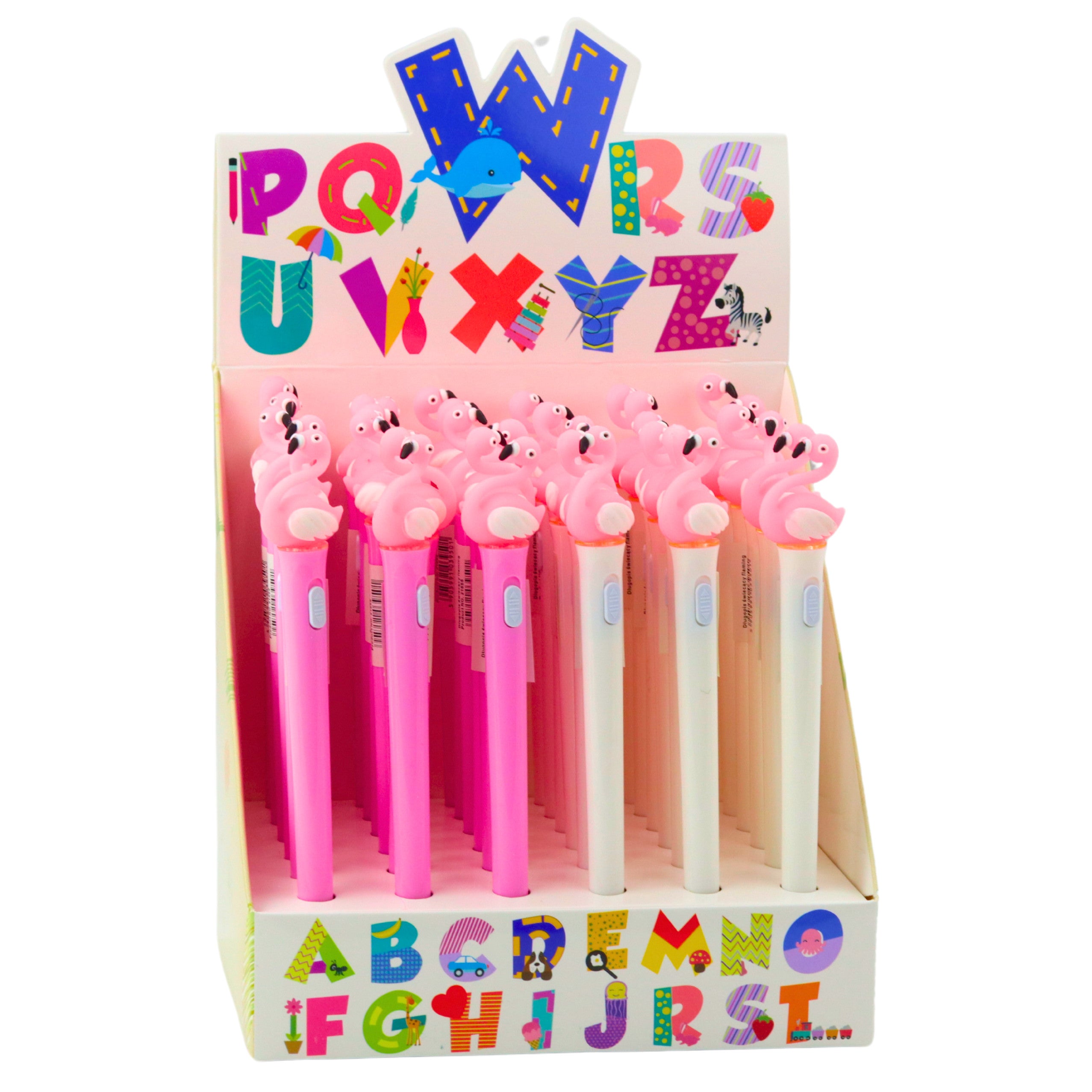 Luminous Ballpoint Pen Pink Flamingo Blue Ink 0.7mm Mix