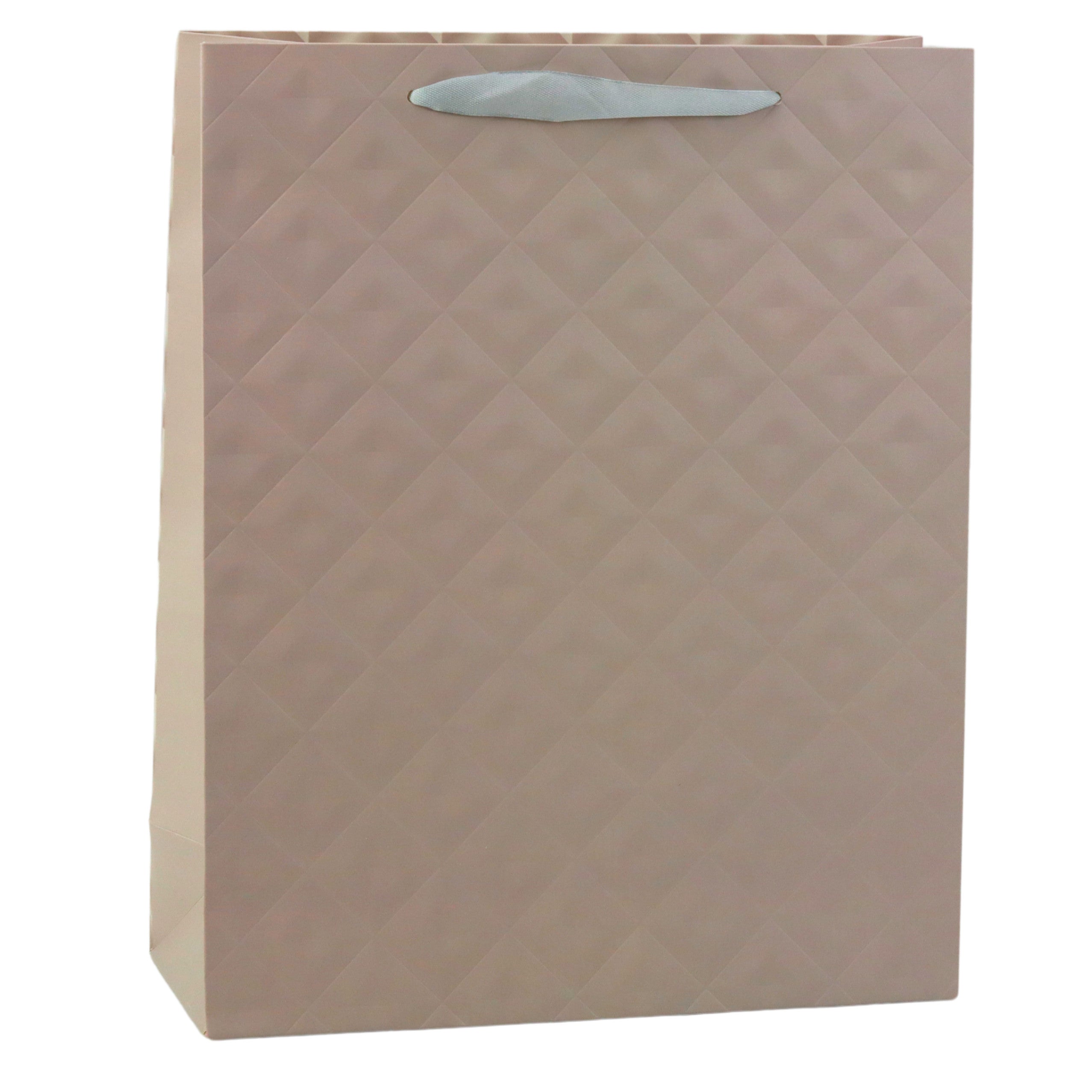 Embossed Beige Gift Bag 32 X 26 X 10cm