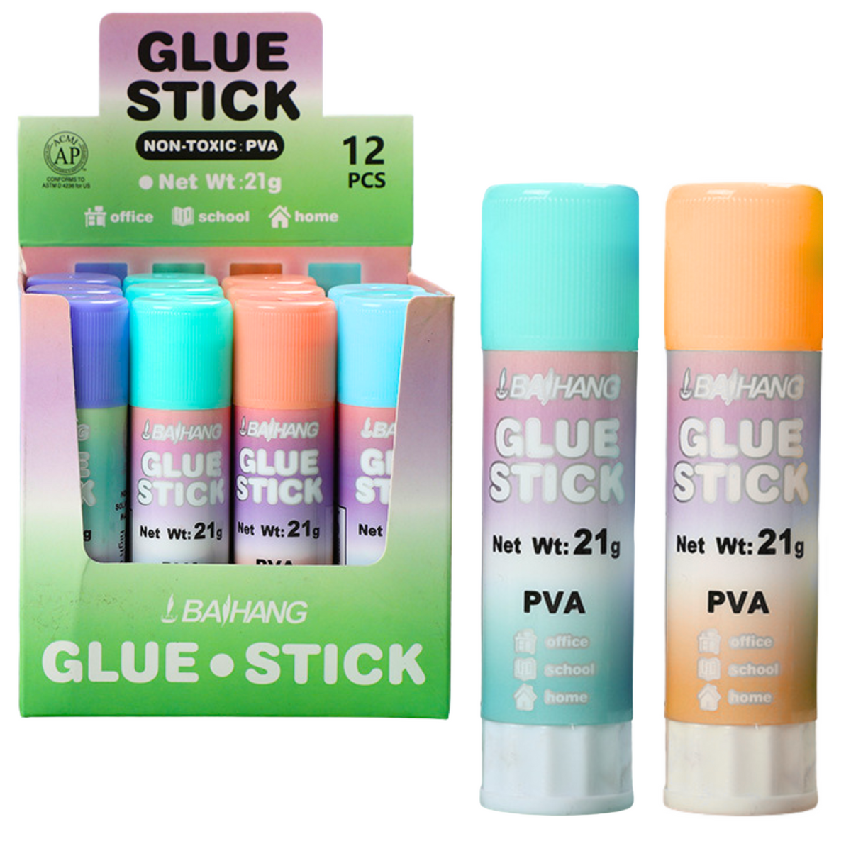 Лепило Стик School Office Pastel 21гр