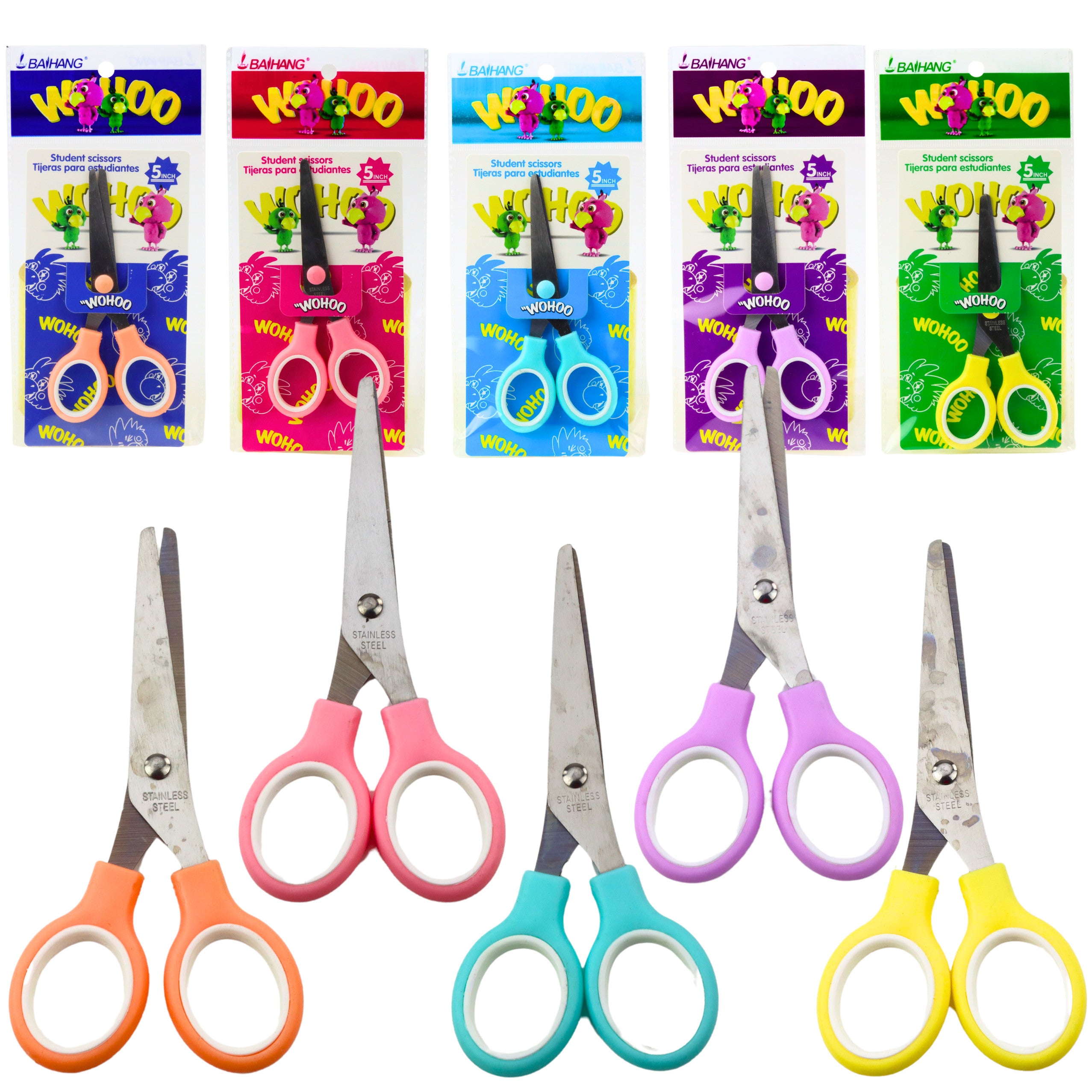 School Office Scissors Two-handed Universal Mix 13cm