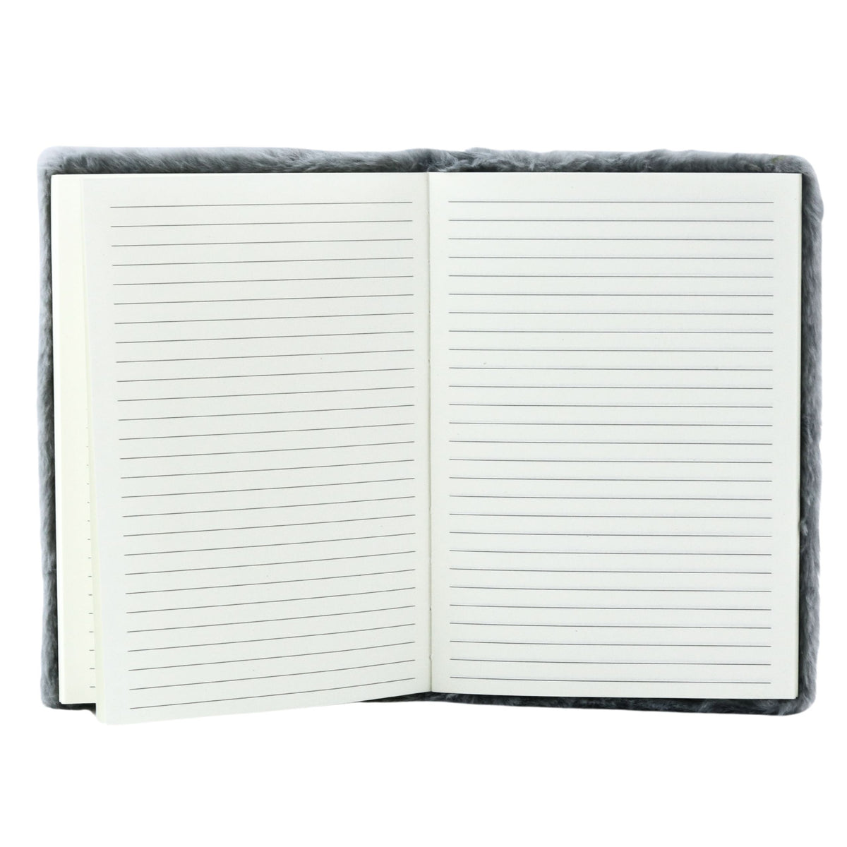 Plush Notebook Notebook Lined Gray Hare A5 80 Sheets