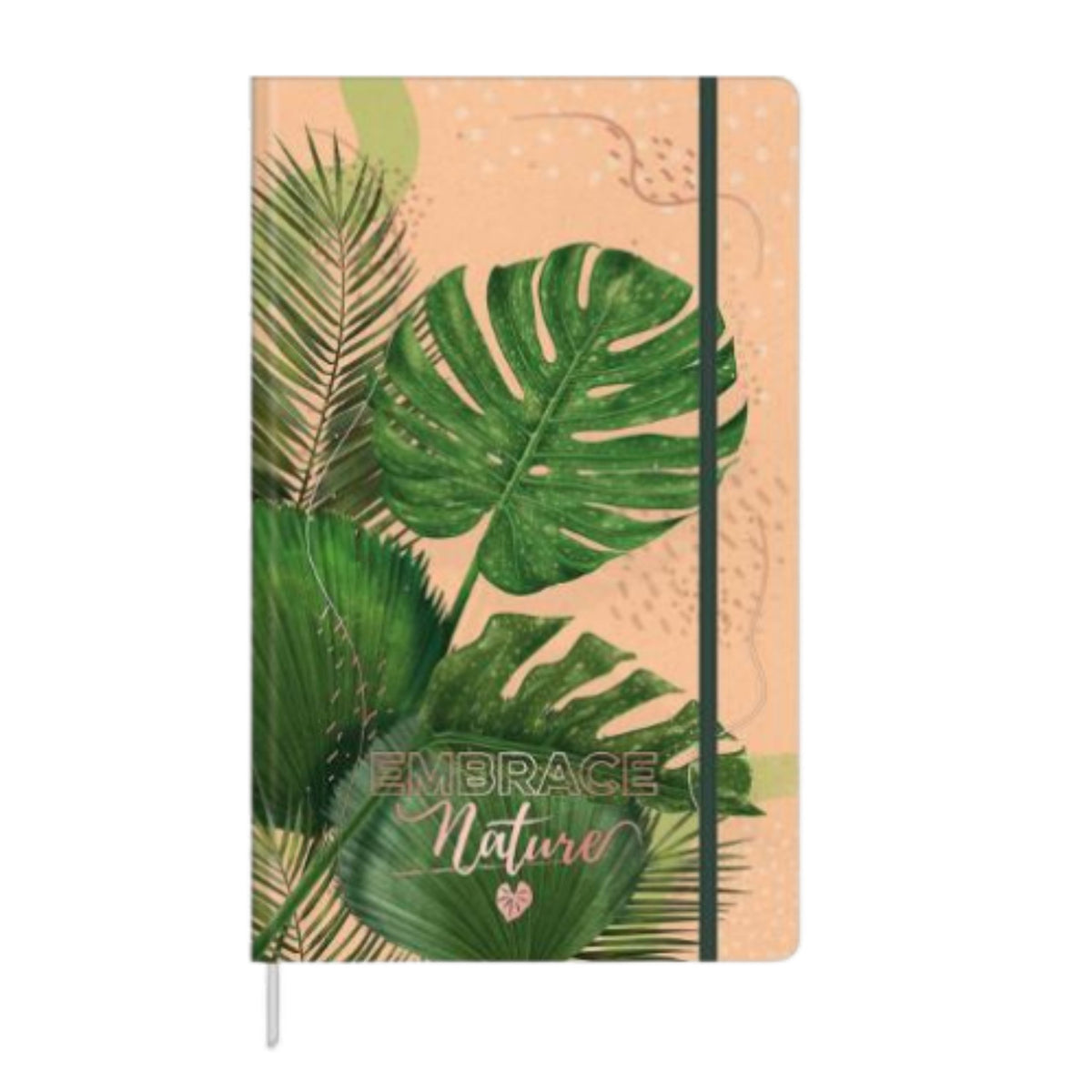 Notebook Planner Lined Monstera Leaves Eraser A5 80 Sheets