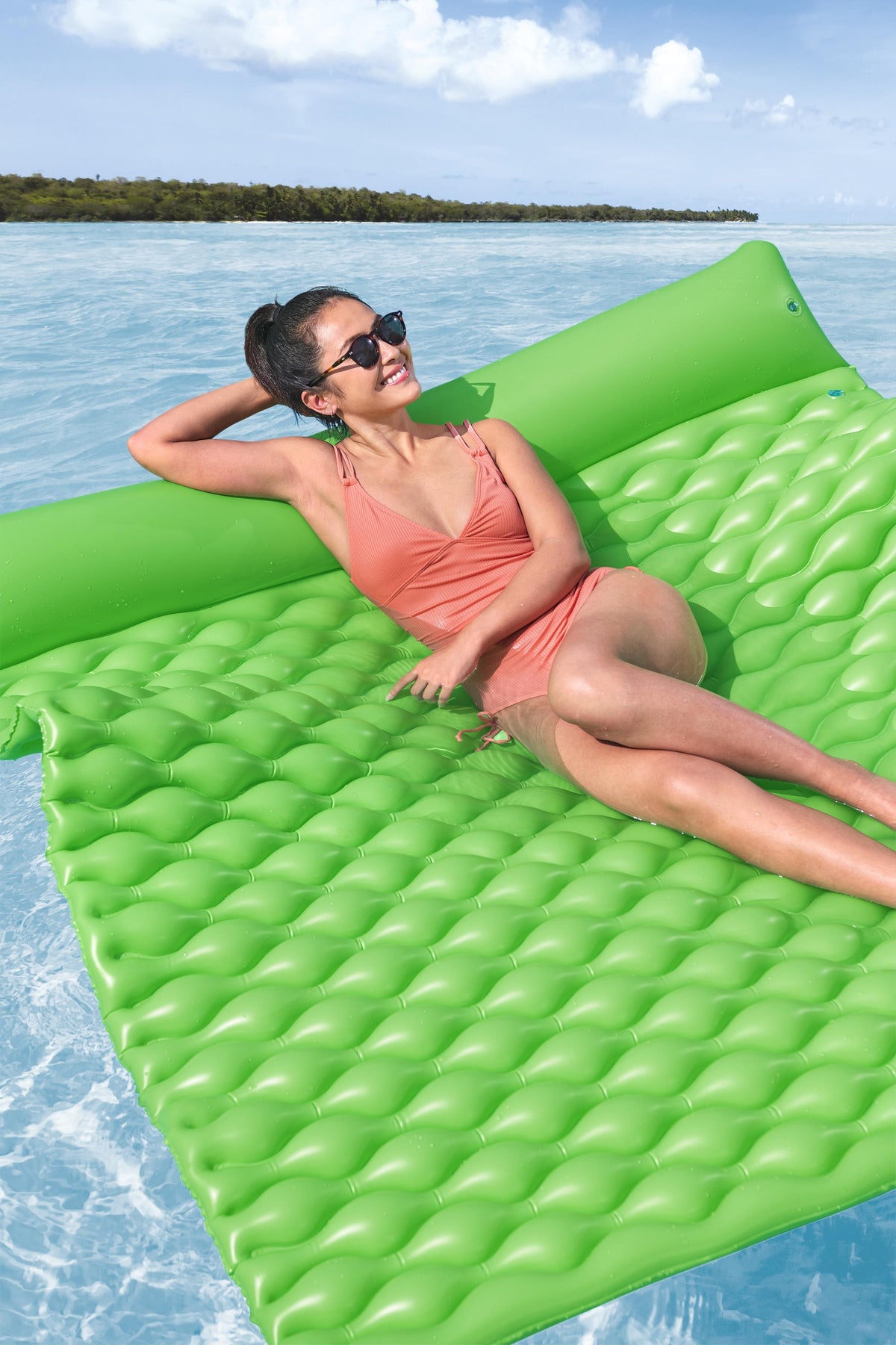 Inflatable Swimming Mattress Three-person Bestway 213 X 170 X 21 Cm 44106
