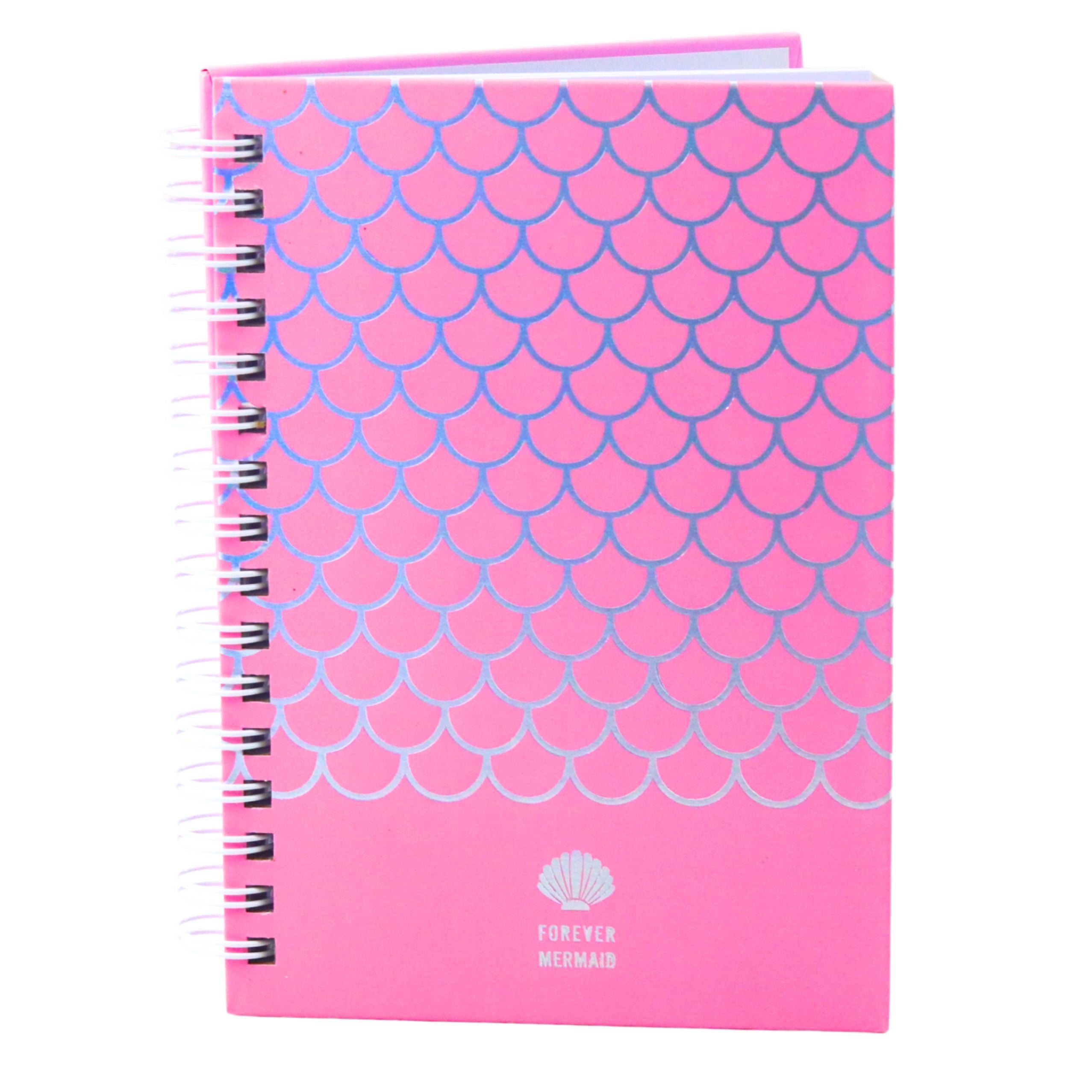 Holographic Scales Lined Notebook Pink A6 80 Sheets