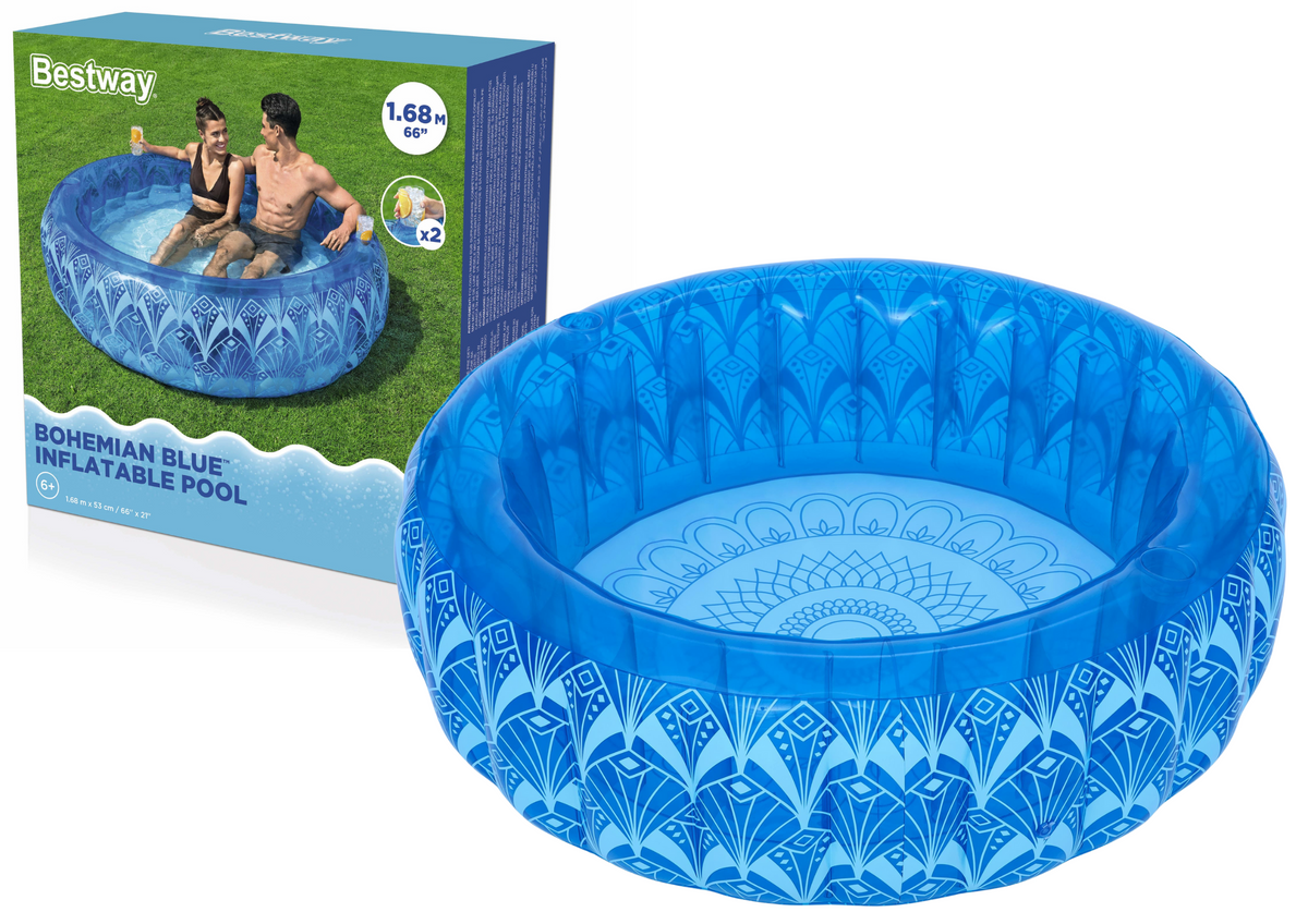 Uppblåsbar pool 168 X 53 Cm Blue Bestway 54479