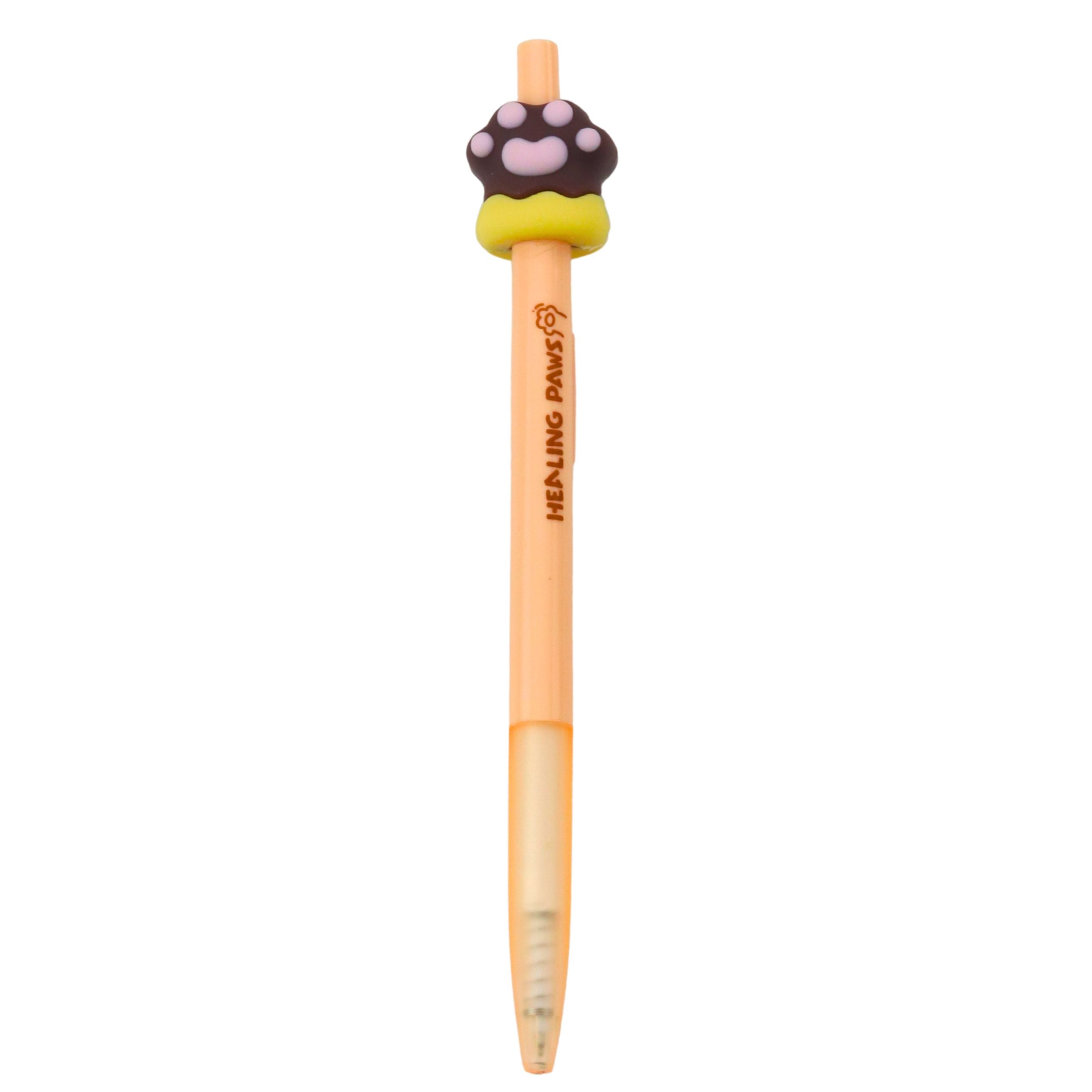 Cat's Paw Gel Pen Brown Blue Ink 15cm 0.5mm