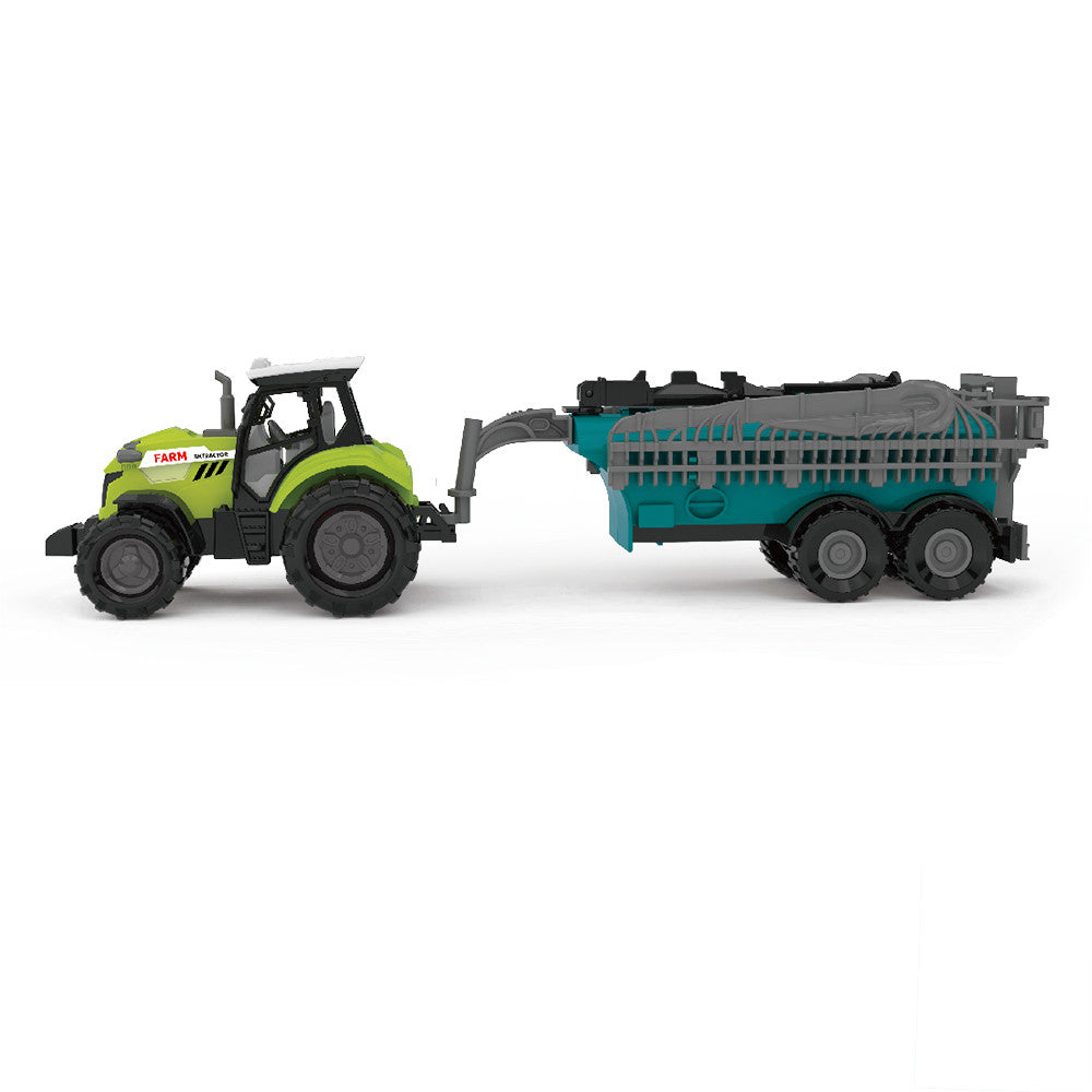 Traktor so zvukovou svetelnou nádržou na vodu