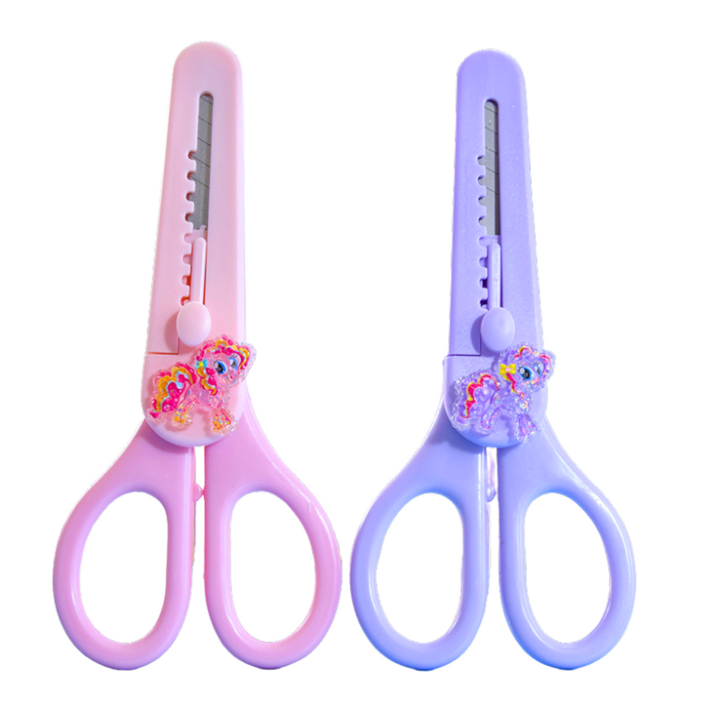 Children's Scissors With Cover Decorative Horse Mix 14cm