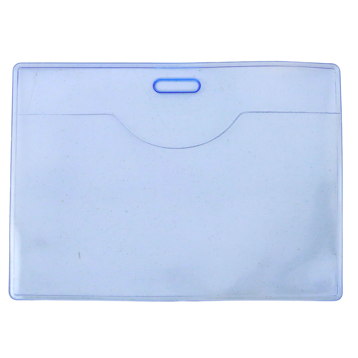 Set Of Id Card Holders Flexible Transparent Blue 20pcs.