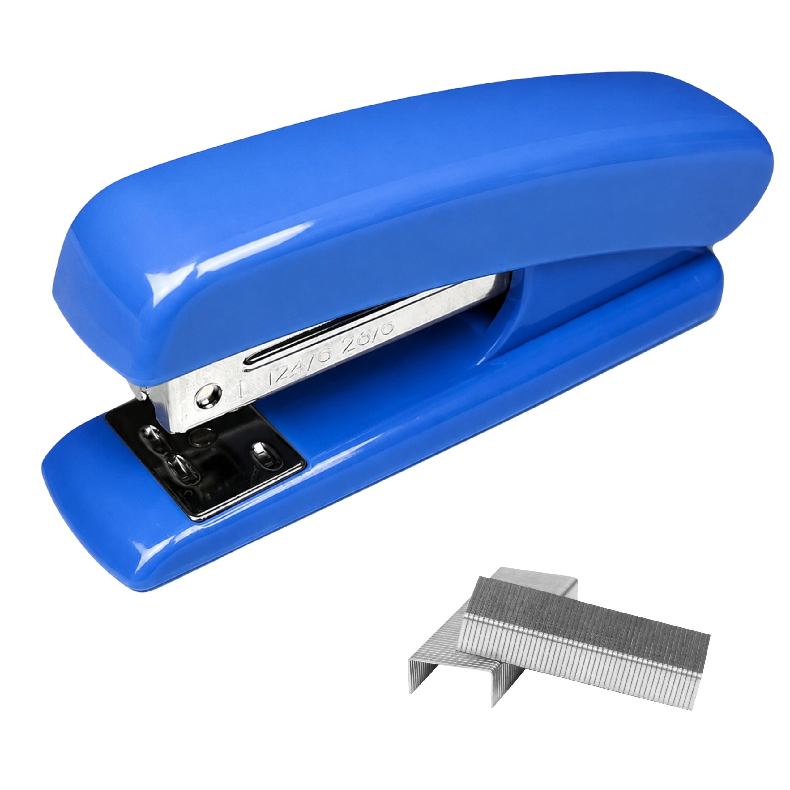 Metal Office Stapler Up To 25 Sheets 24/6 26/6 Staples Blue