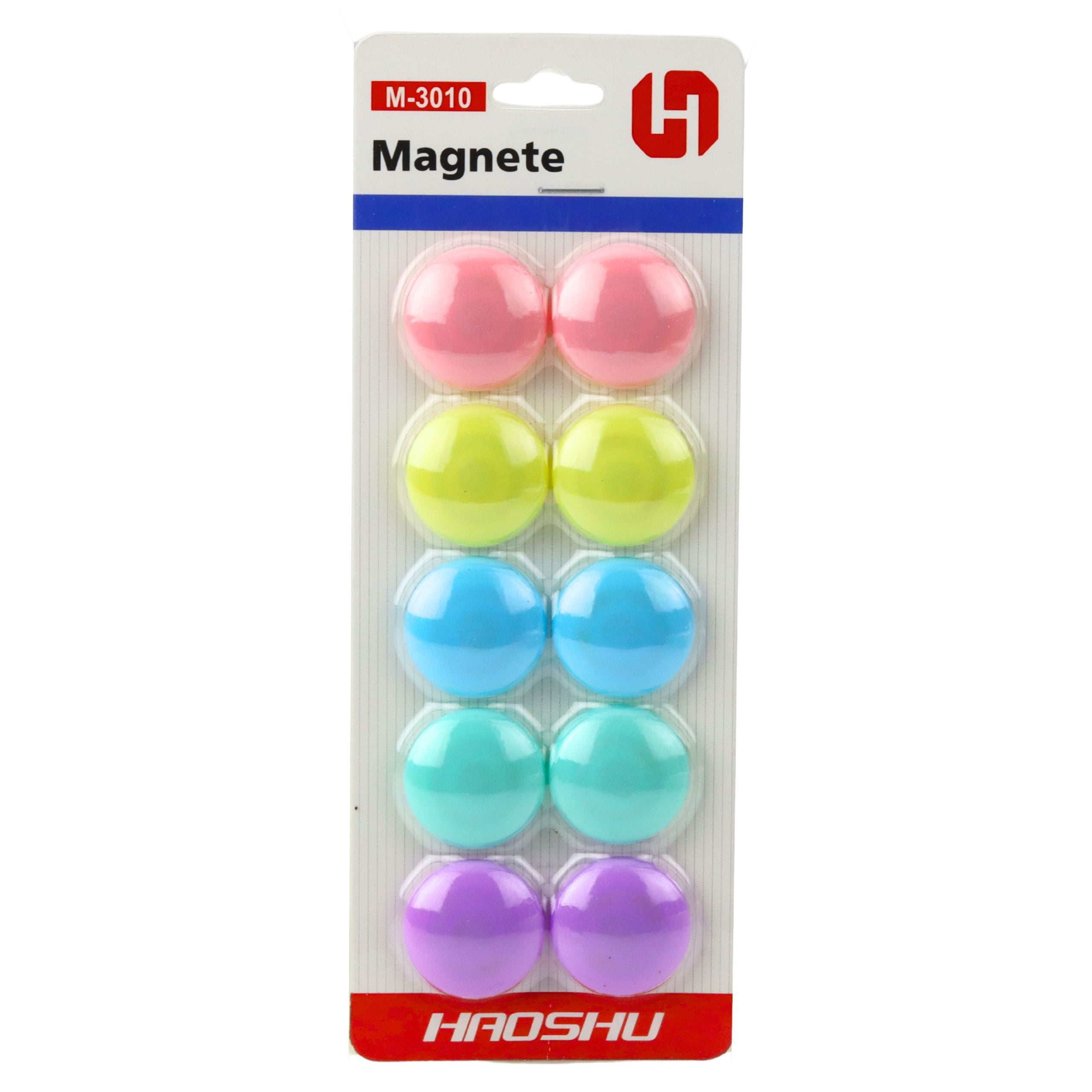 Set Of Magnets For Magnetic Boards Colorful 10 Pcs 3 Cm