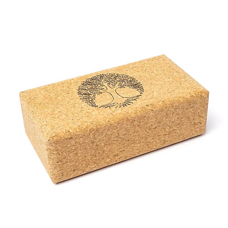 Yoga Props Block Cork Tree Of Life - 23x12x7,5 cm