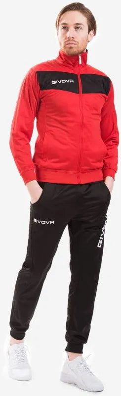 Ensemble de sport Givova Visa Triacetato Rouge/noir
