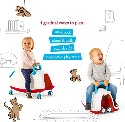 Bicicletta senza pedali per bambini 4v1 Chillafish Trackie Blu