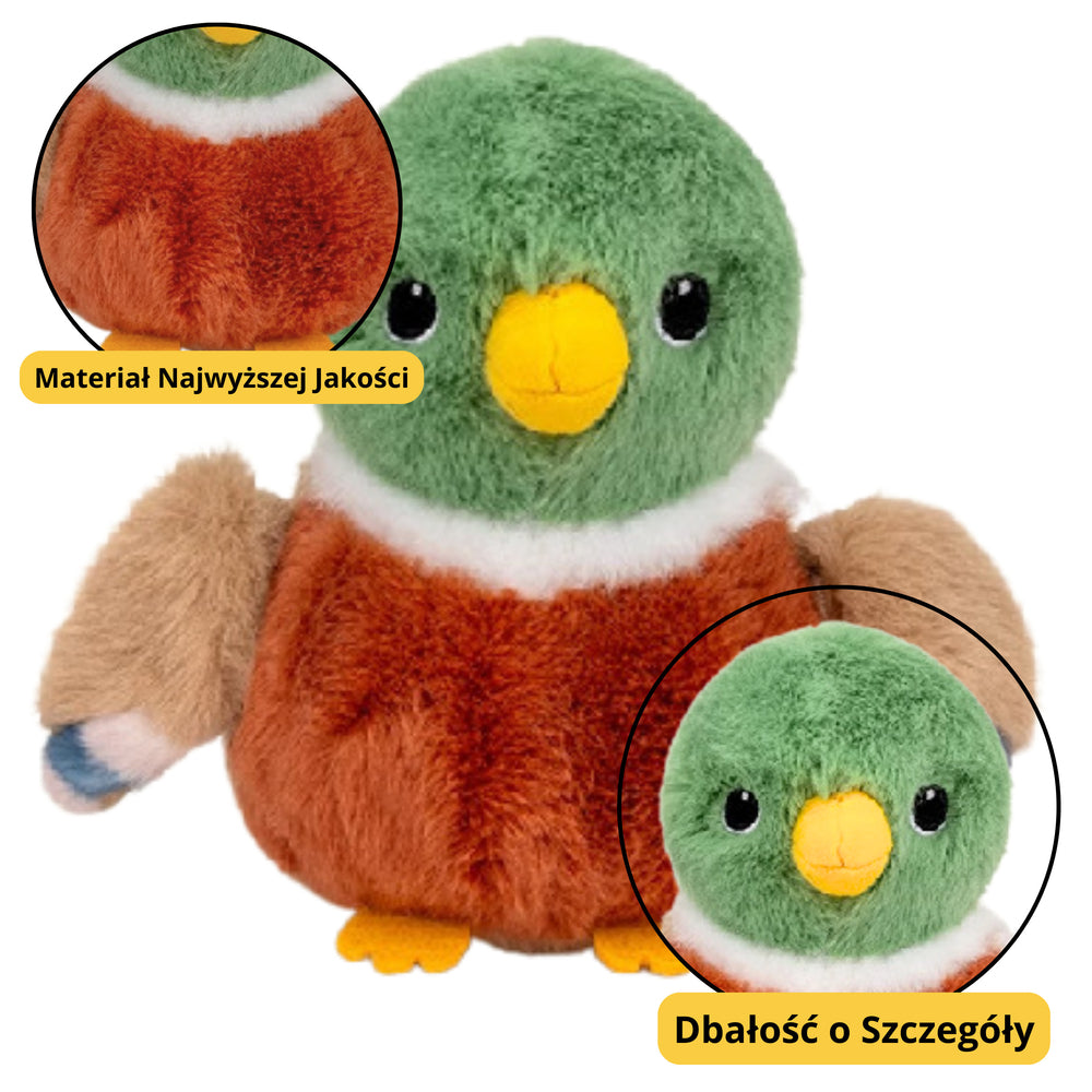 Plyšový maskot Plyšová hračka vtáčik Plyšová kačička 12cm