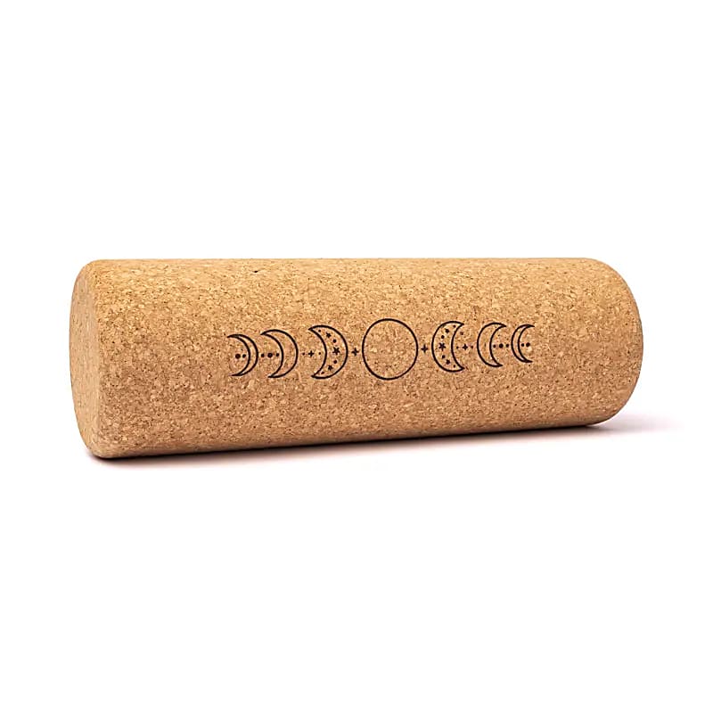 Yoga Rekvisitter Cylinder Kork Månefaser - 30x10 Cm