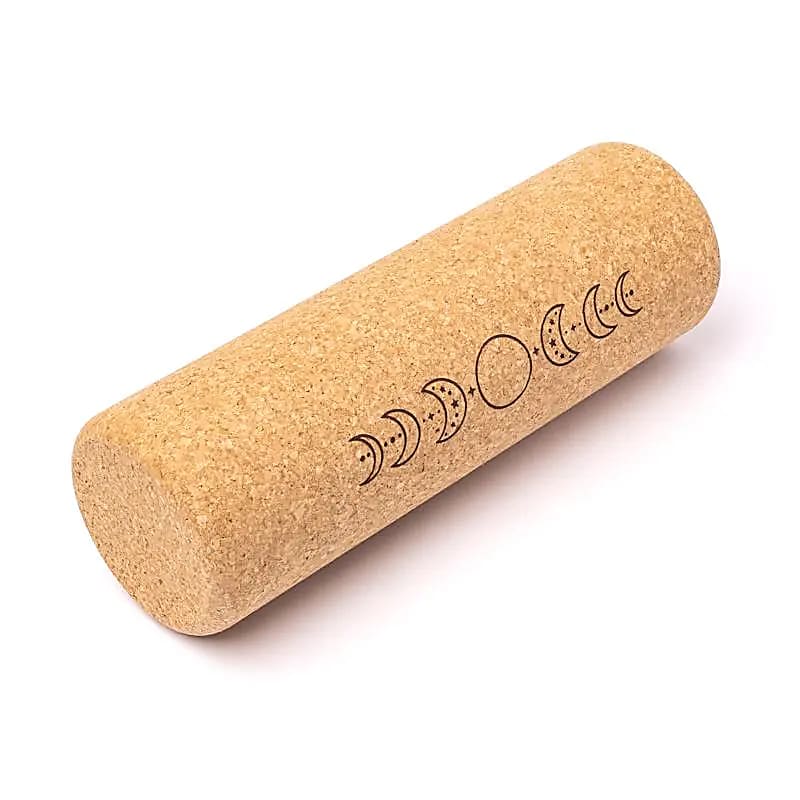 Yoga Rekvisitter Cylinder Kork Månefaser - 30x10 Cm