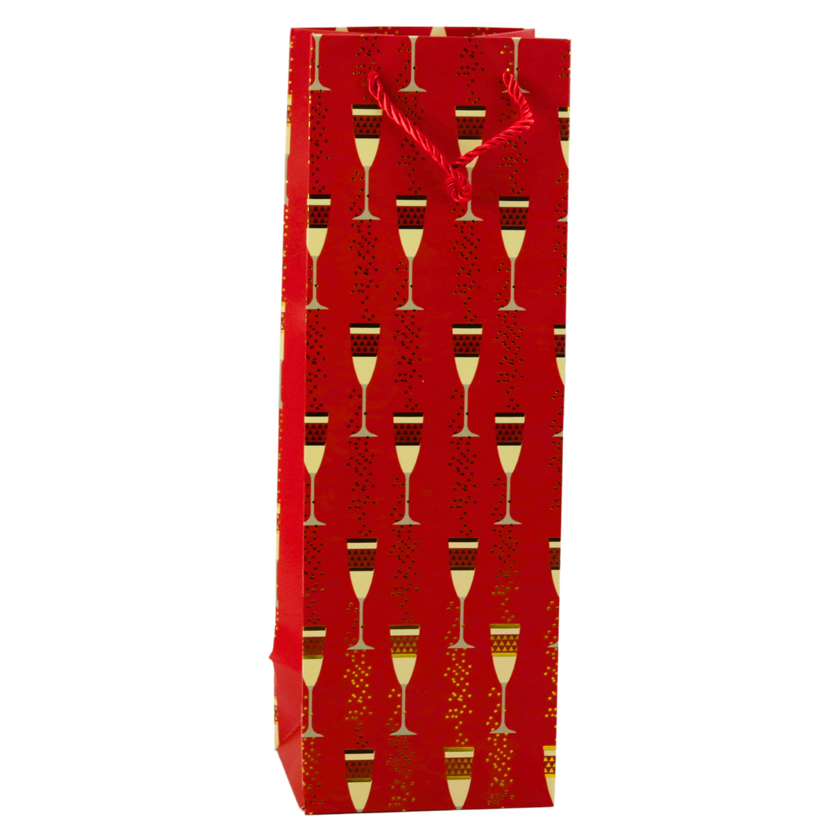 Bolsa Regalo Botella Motivo Gafas 36 X 12 X 10 Cm