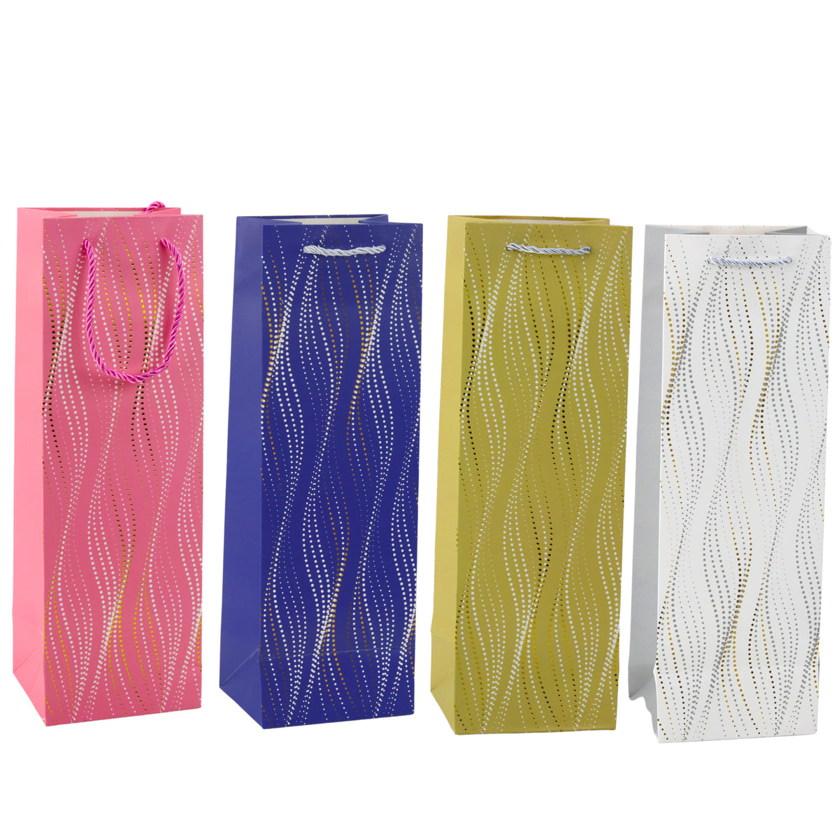 Bolsa Regalo Botella Olas Brillantes 35 X 12 X 9 Cm
