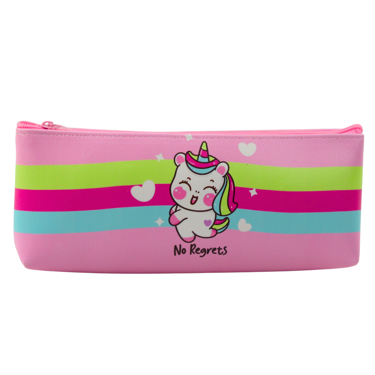 Školský peračník pre dievčatá Unicorn pastelovo ružový