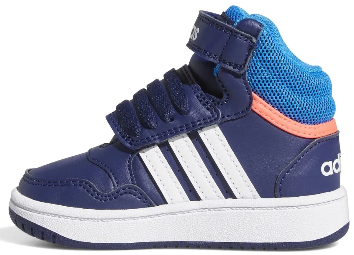 Calçados infantis Adidas Hoops Mid 3.0 tênis azul júnior