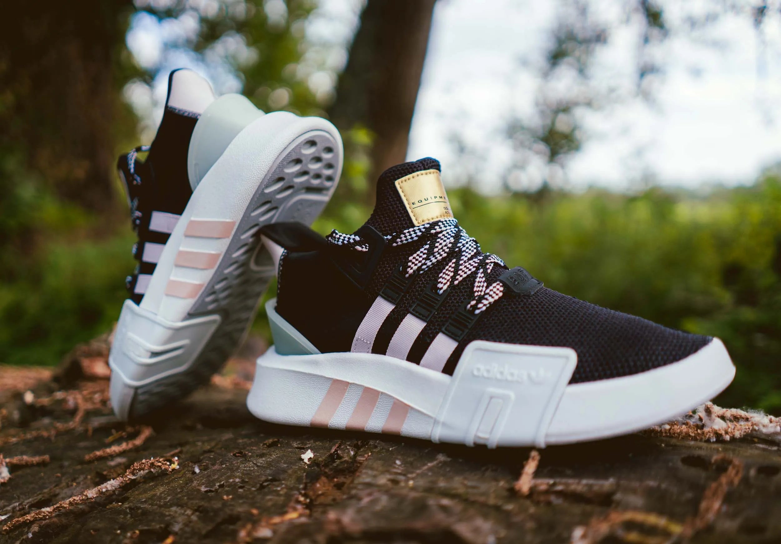 Buty Damskie Adidas Originals Eqt Bask Adv Czarno-orchideowa Czarna