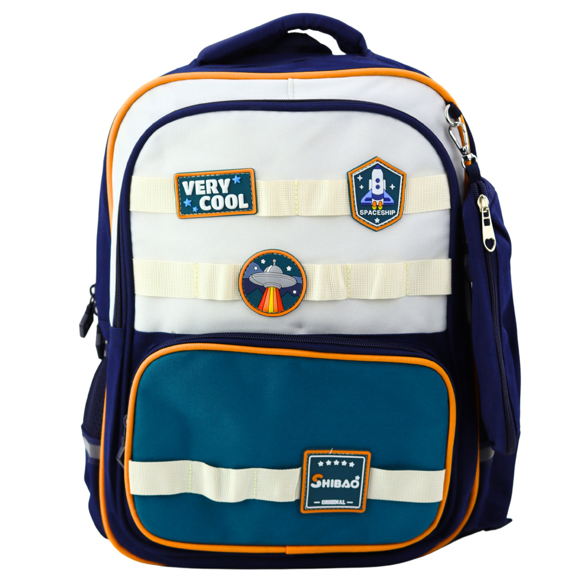 Paistí Spáis Backpack Scoile Le Cás Peann luaidhe Navy Blue 16l