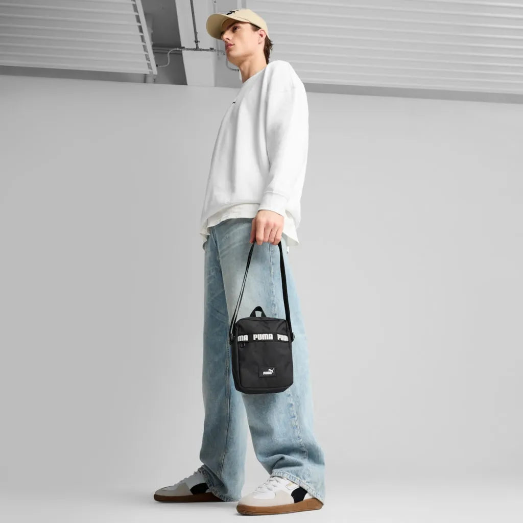 Borsa a tracolla portatile Puma Phase Tape Nera