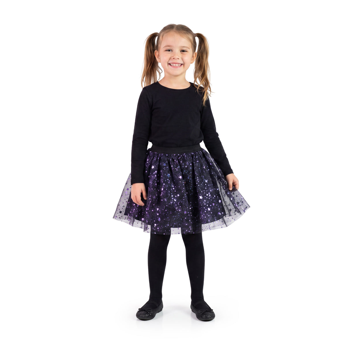 Children Costume Black Tutu Skirt With Stars