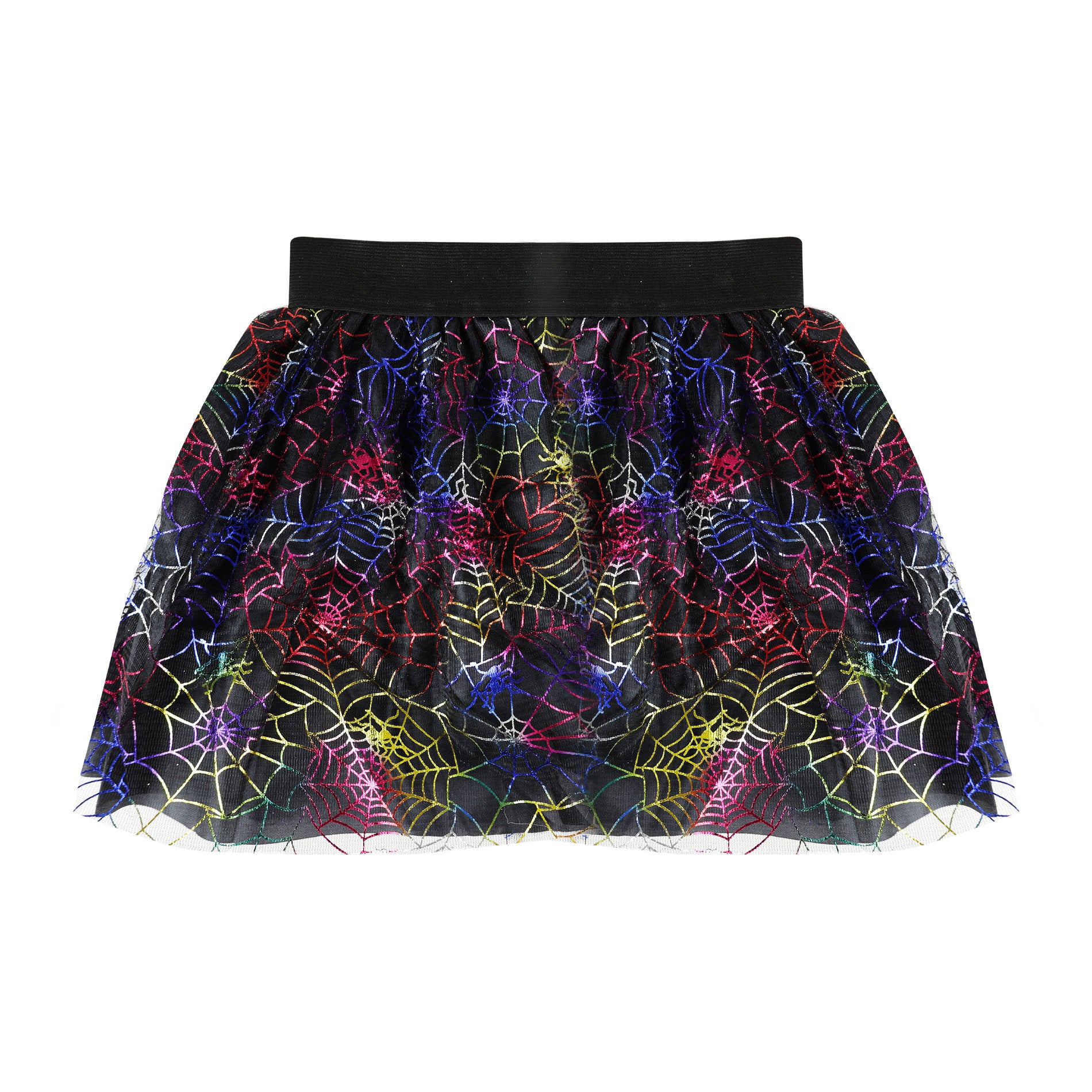 Children Costume Black Tutu Skirt With Cobwebs