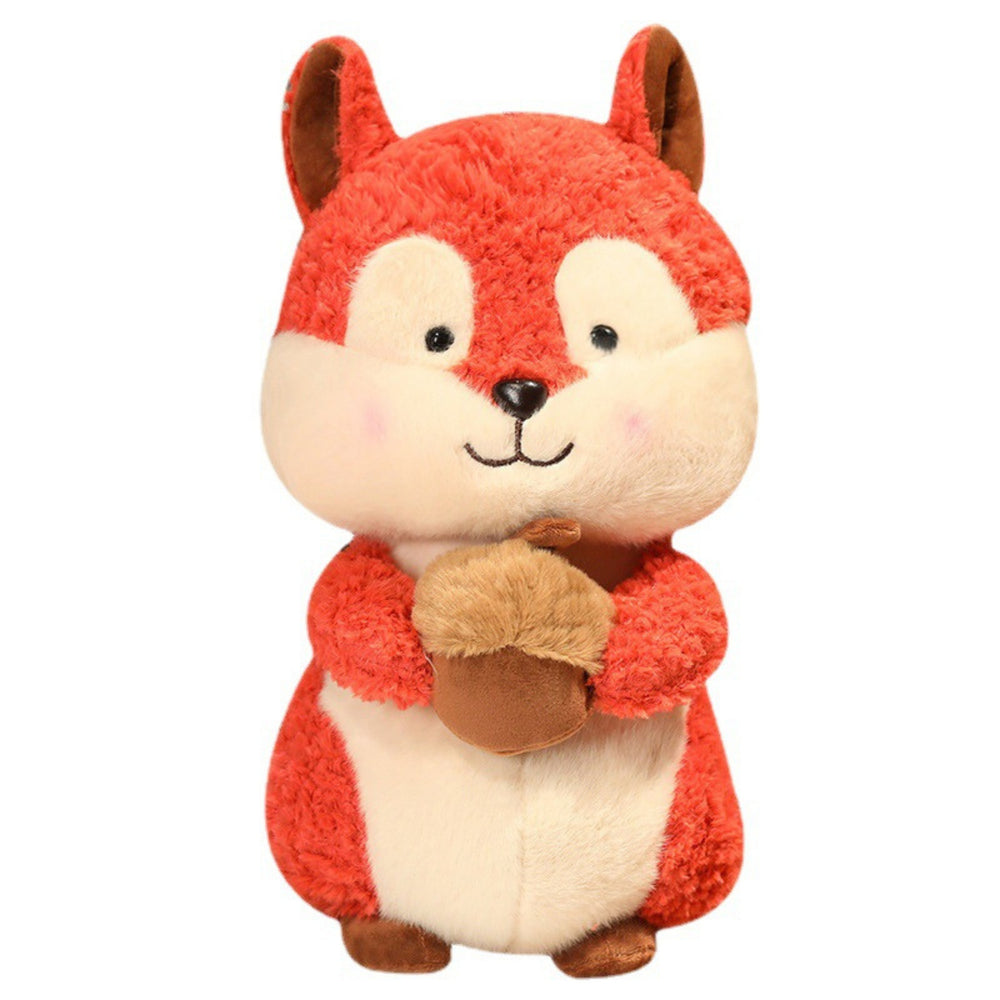 Plush Mascot Cuddly Toy Squirrel With Nut 25cm