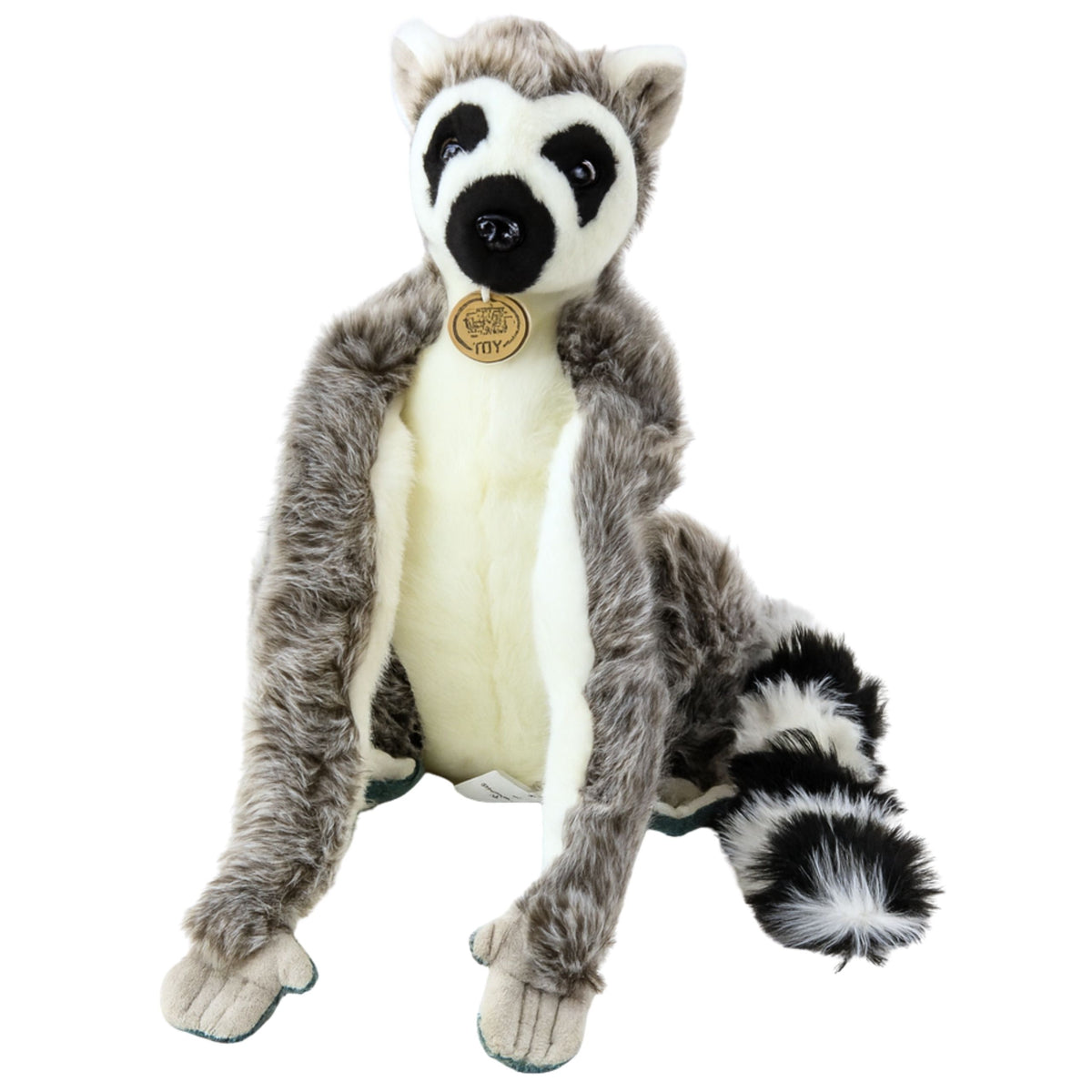 Plush Lemur Cuddly Toy With Long Velcro Paws 27cm