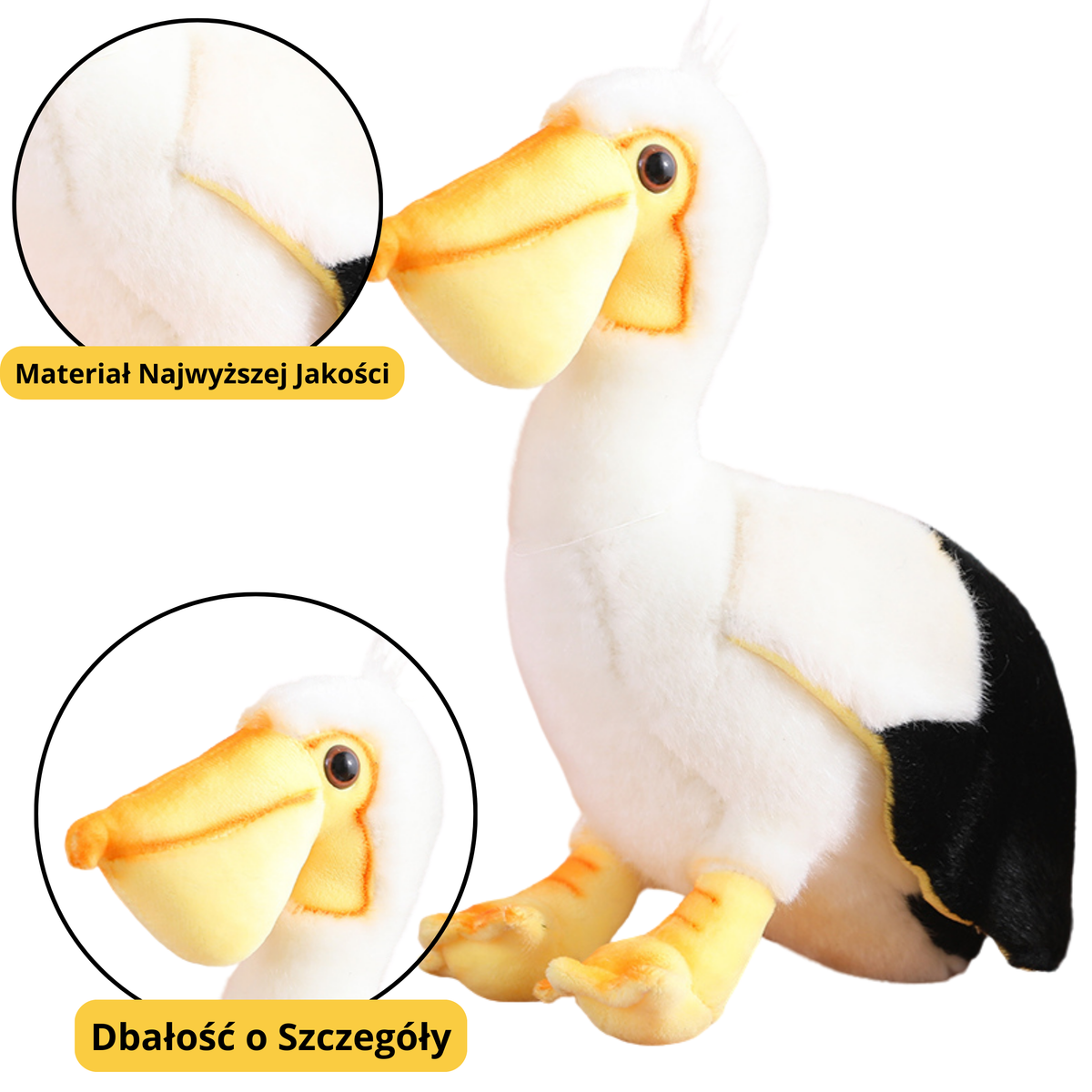 Plüss Pelican Bird plüssjáték kabalája bújós játék 24cm