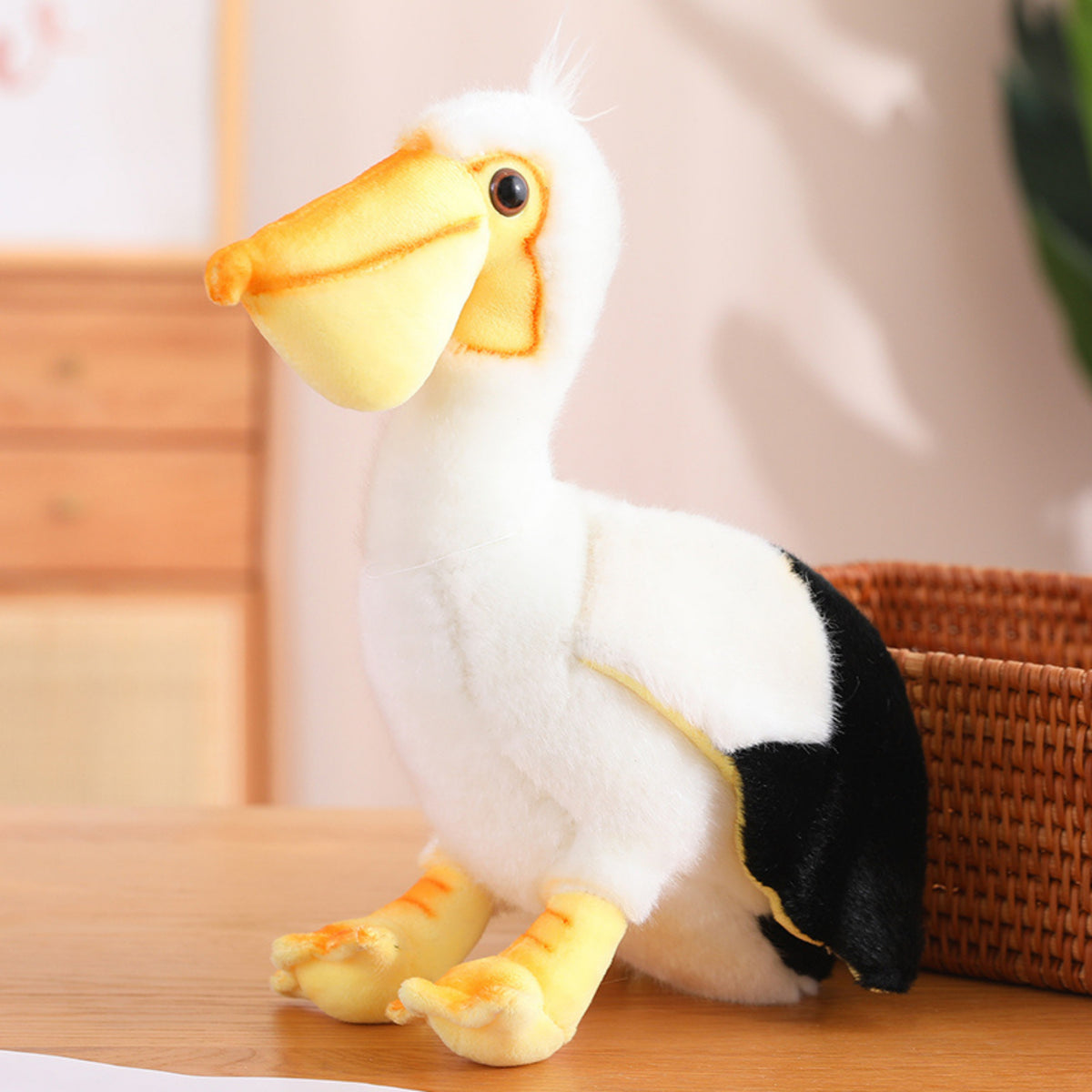 Plüss Pelican Bird plüssjáték kabalája bújós játék 24cm