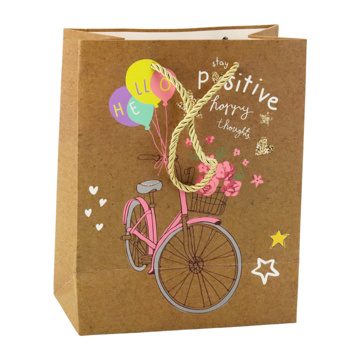 Paper Gift Bag Colorful Motifs 23 X 18 X 10.5 Cm