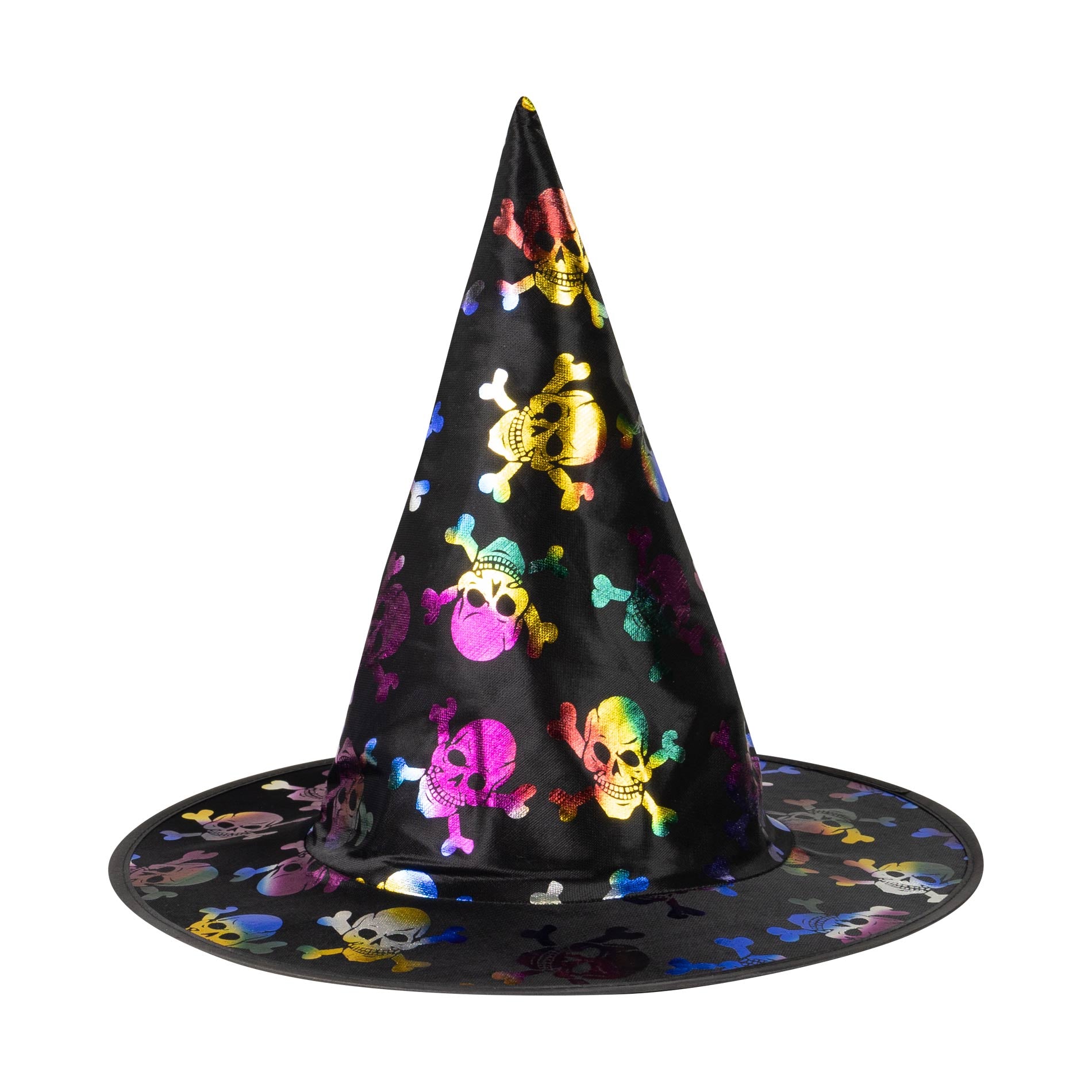 Cappello da strega per bambini con teschi