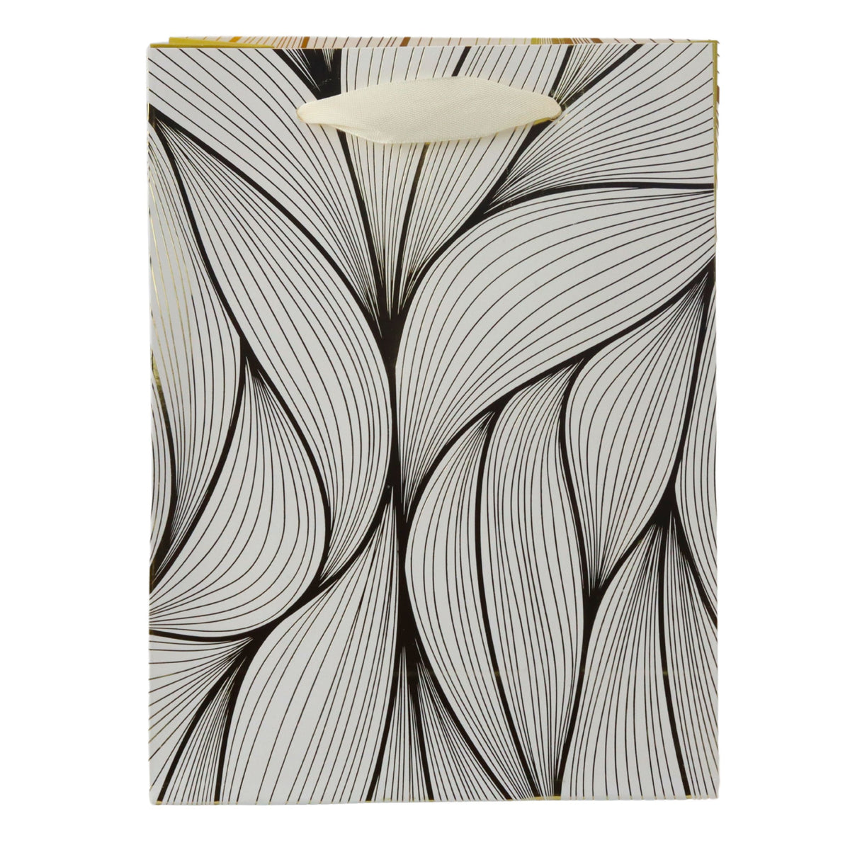 Gift Bag Wavy Gold Pattern Mix Color 23 X 18 X 10 Cm